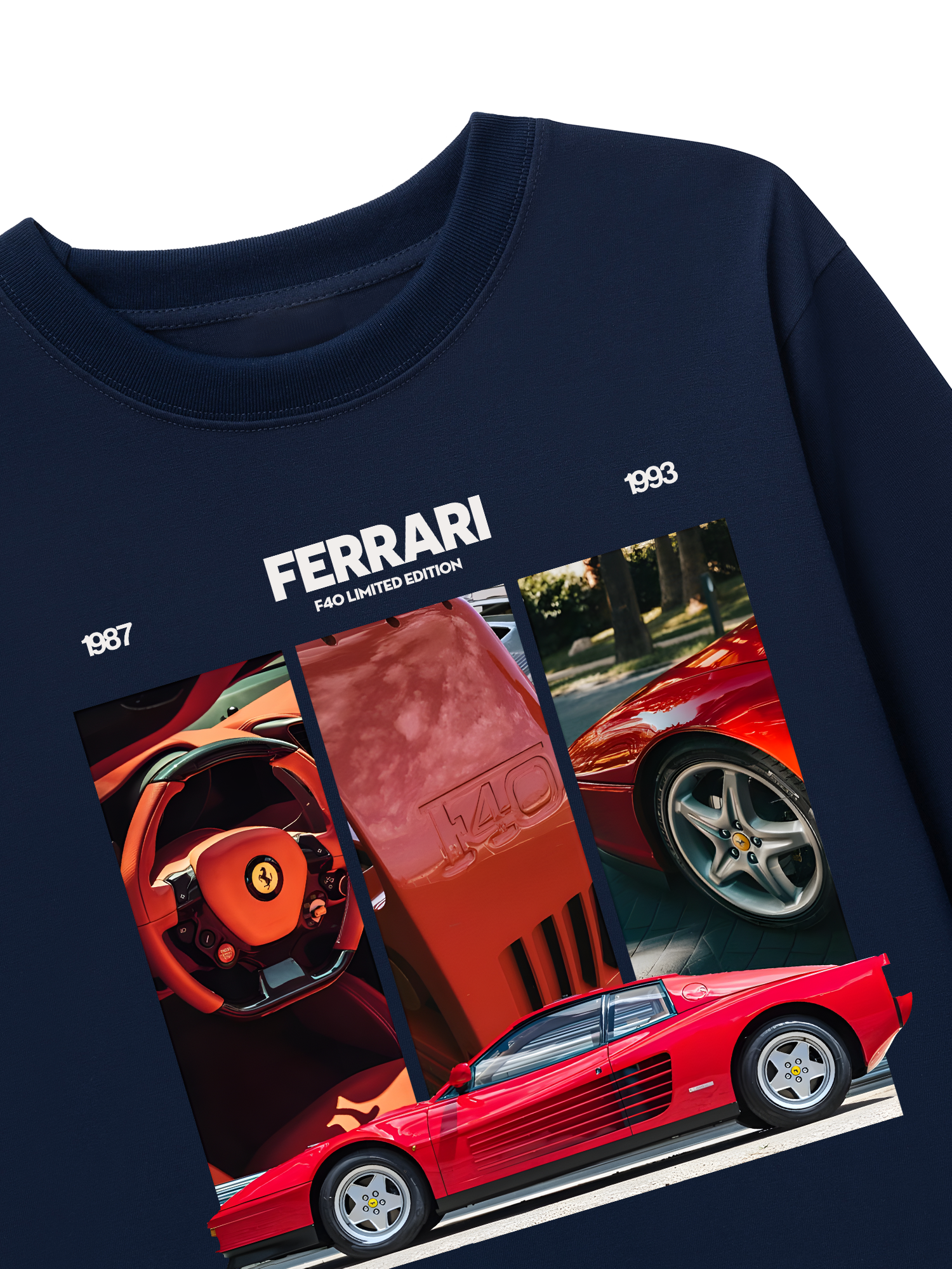 Áo Thun Dài Tay Ferrari F40 Limited Edition
