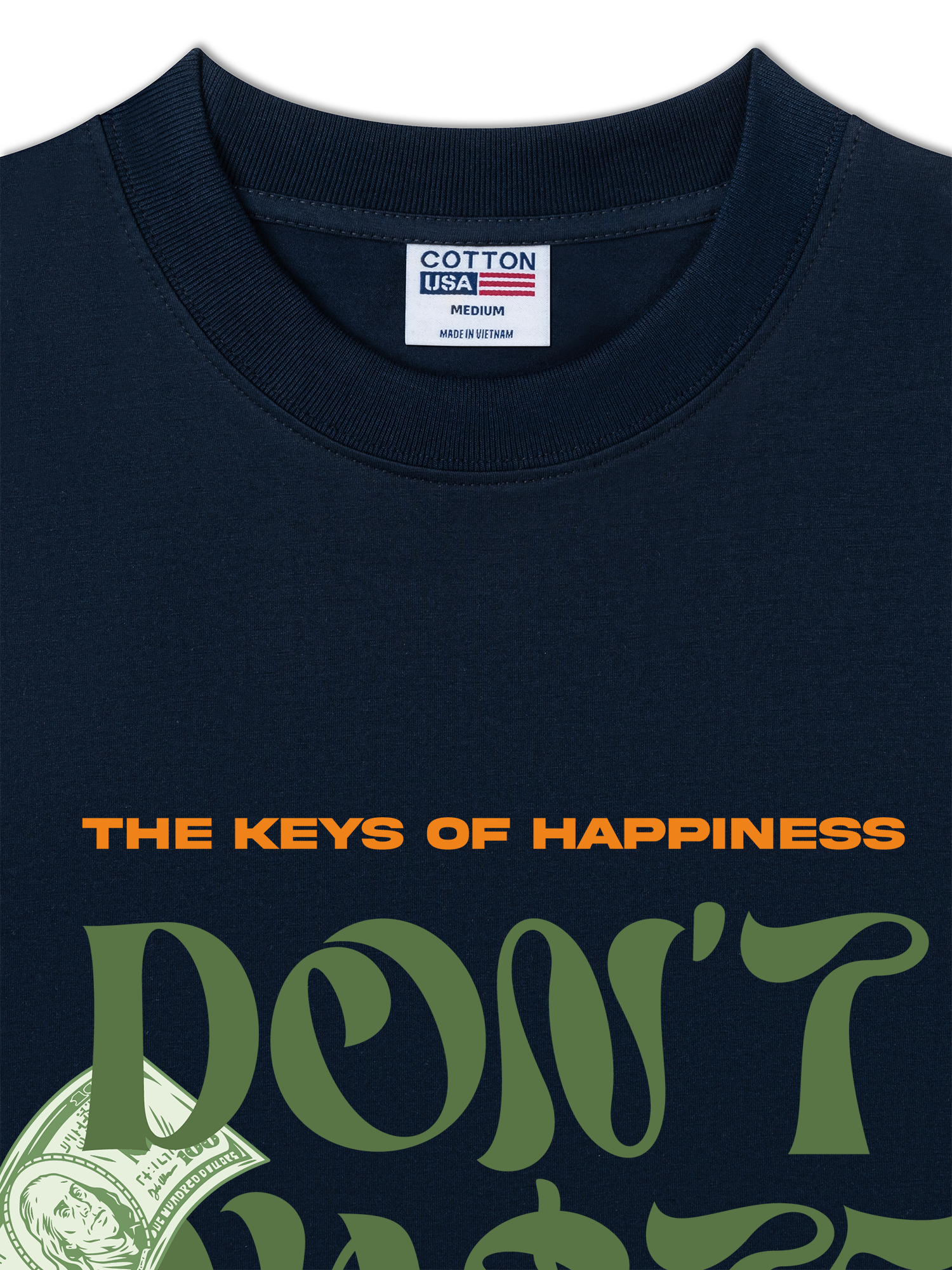 Áo Thun Relaxed Fit Money The Keys Of Happiness