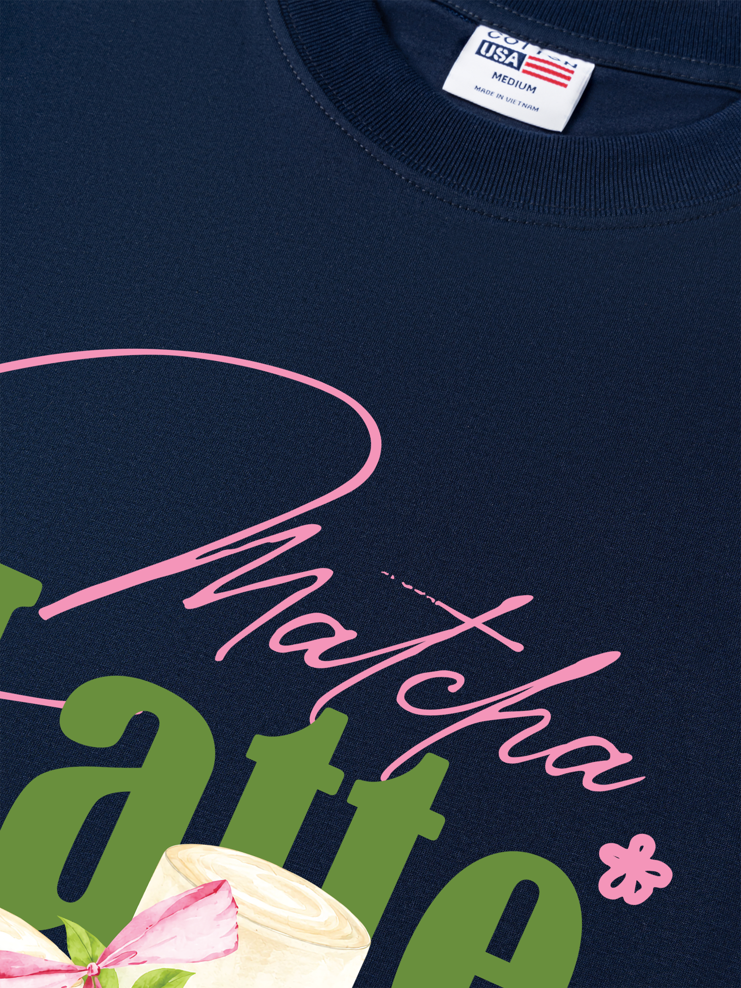 Áo Thun Relaxed Fit Daily Cup Matcha Latte