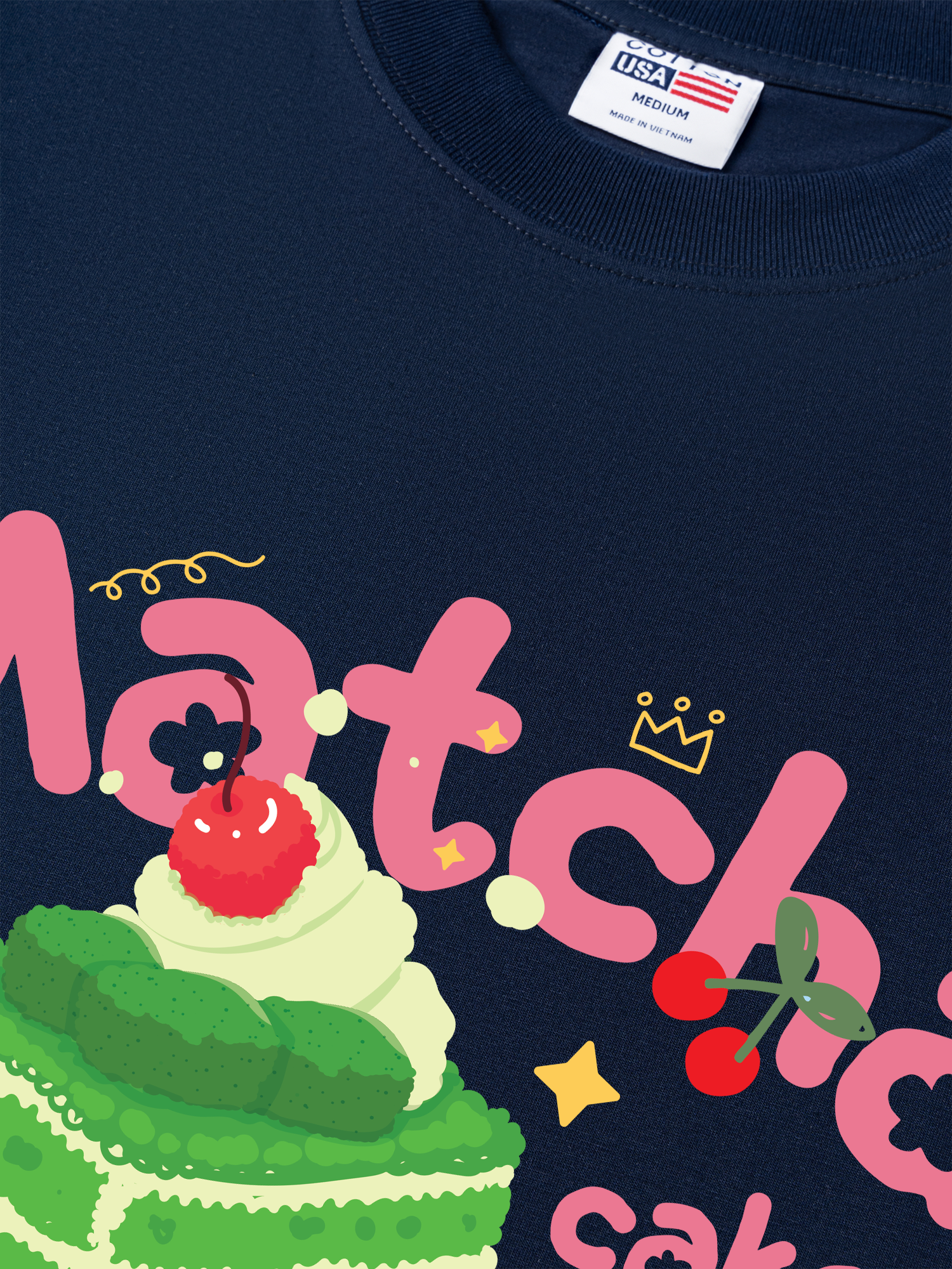 Áo Thun Relaxed Fit Matcha Cake