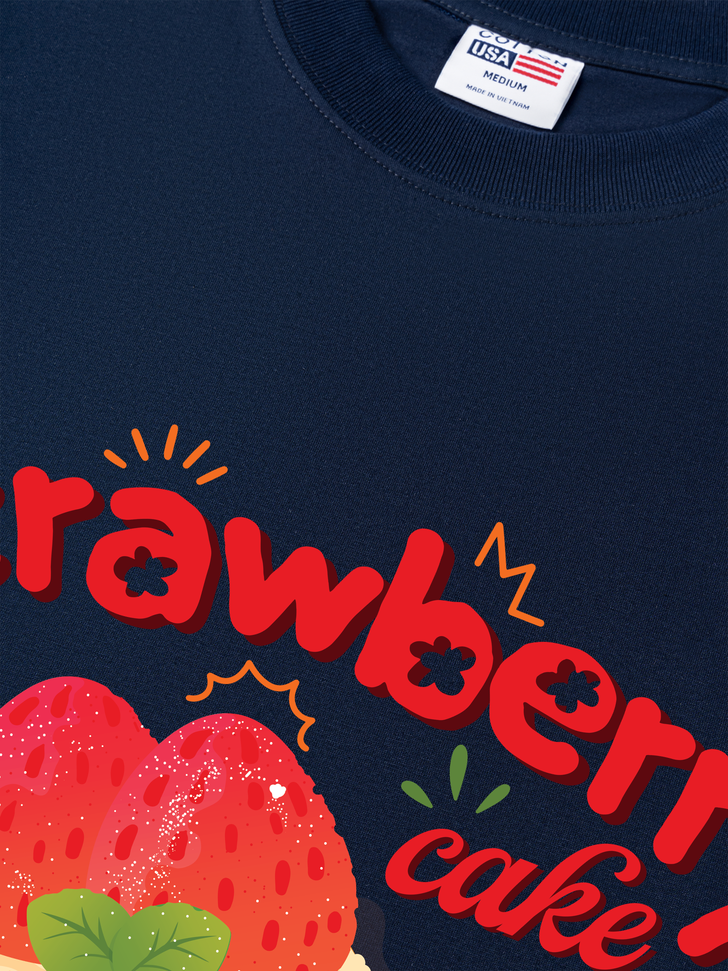 Áo Thun Relaxed Fit Strawberry Cake