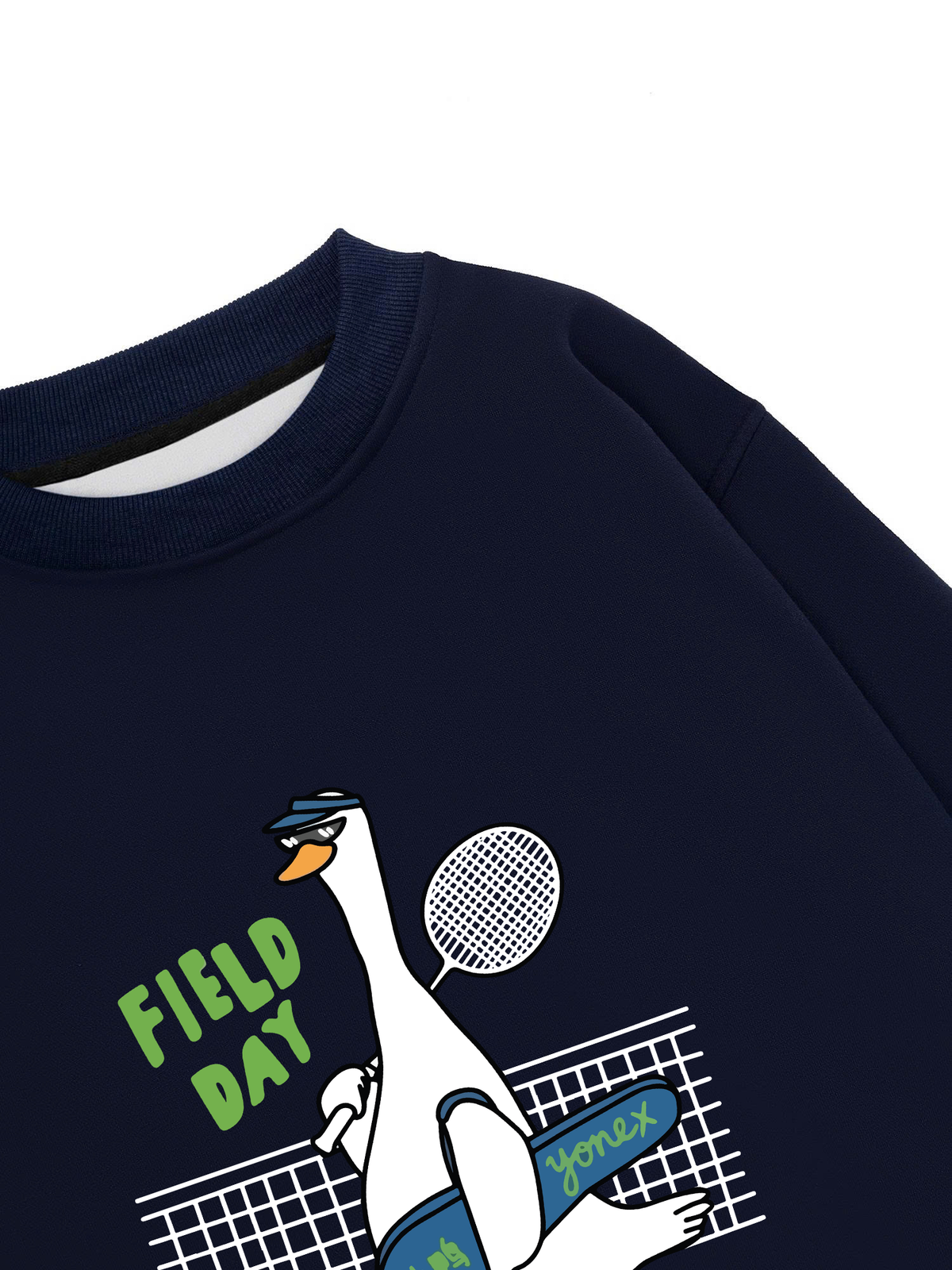 Áo Sweater Nỉ Hai Da Badminton Field Day