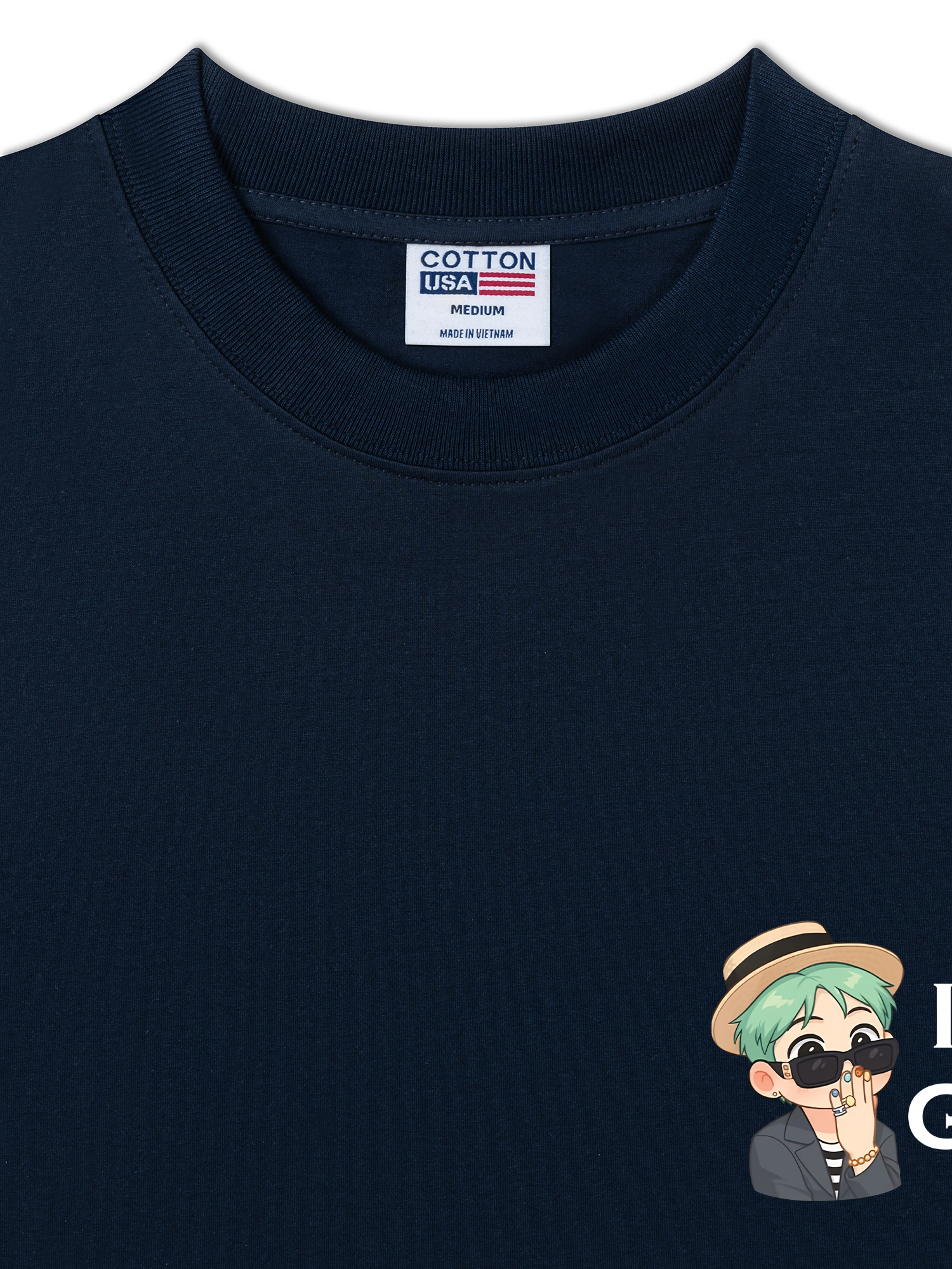 Áo Thun Relaxed Fit Idol G Dragon Chibi I Love GD