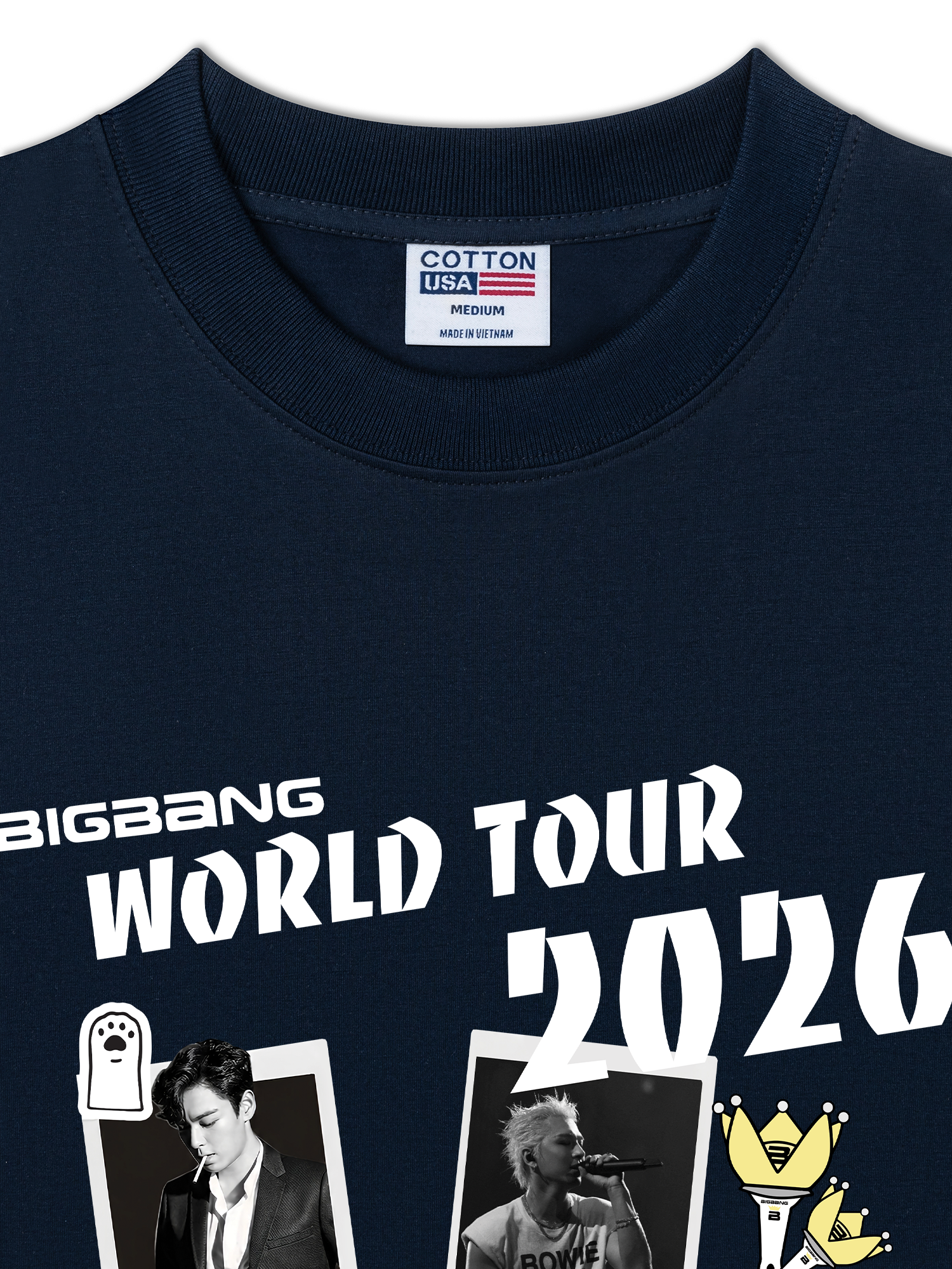 Áo Thun Relaxed Fit Idols Big Bang World Tour 2026