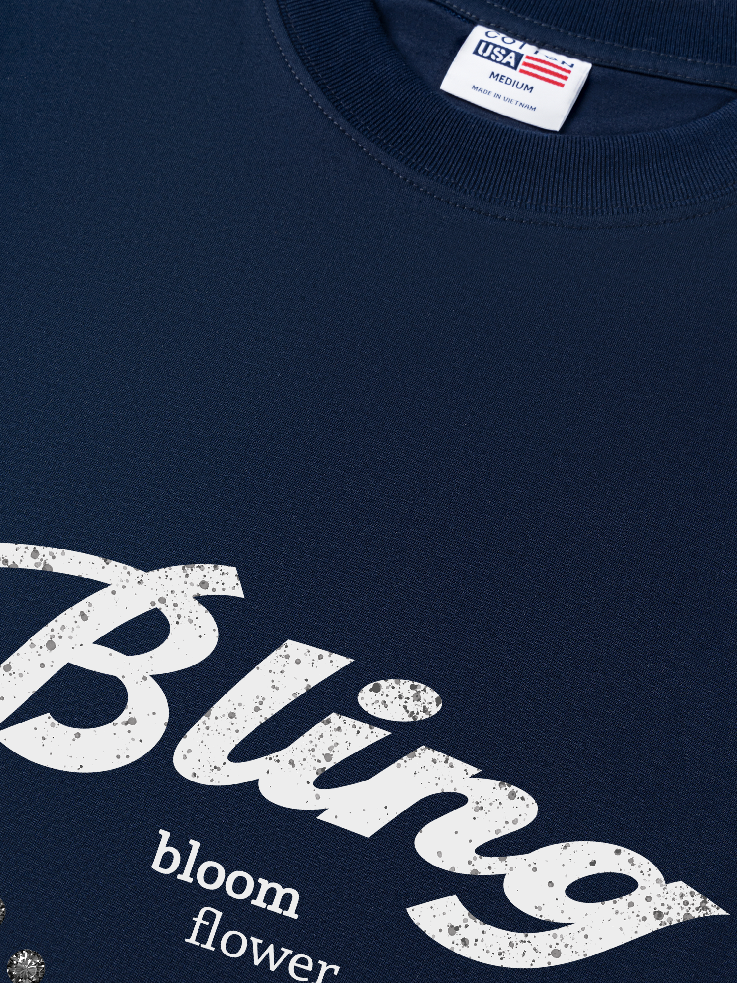 Áo Thun Relaxed Fit Bling Bloom Flower