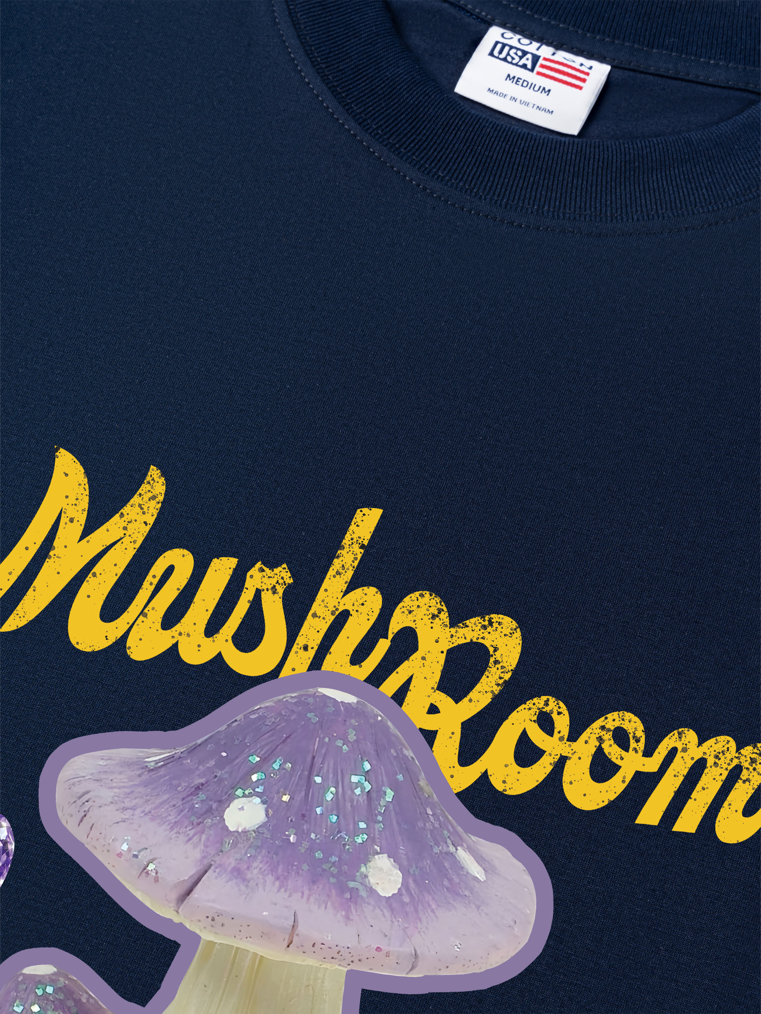 Áo Thun Relaxed Fit Bling Purple Mushroom