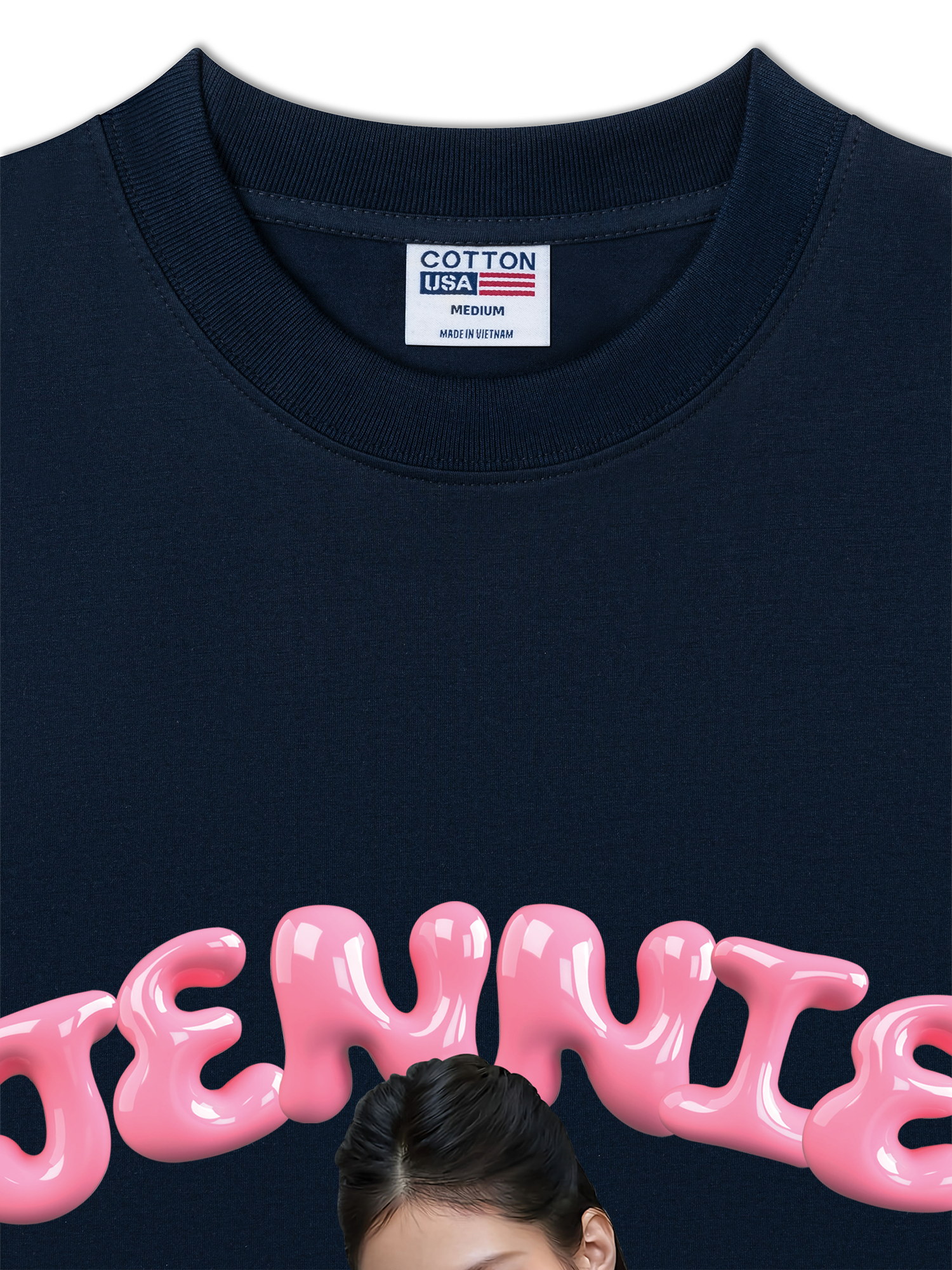 Áo Thun Relaxed Fit Idols Black Pink Jennie In Your Area