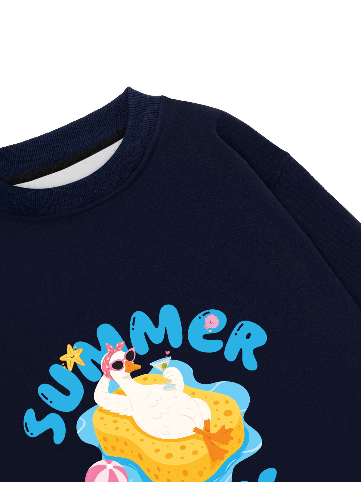 Áo Sweater Nỉ Hai Da Farm Summer Duck