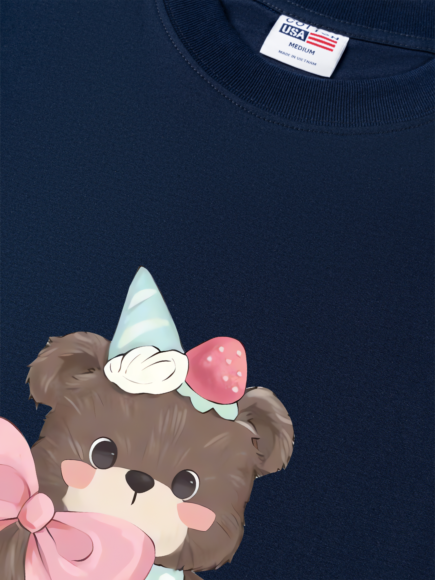 Áo Thun Relaxed Fit Soft Paw Strawberry Bear