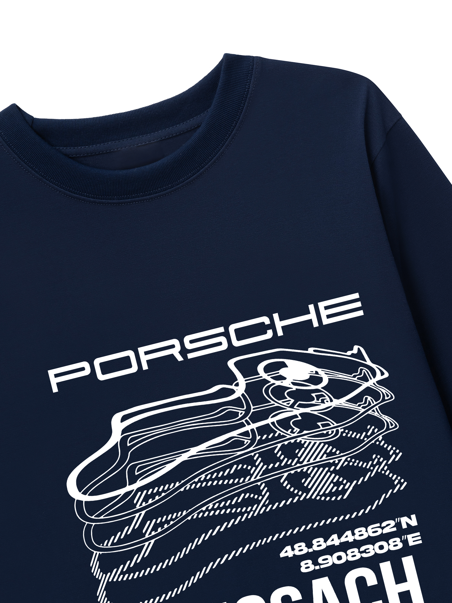 Áo Thun Dài Tay Porsche Weissach Map