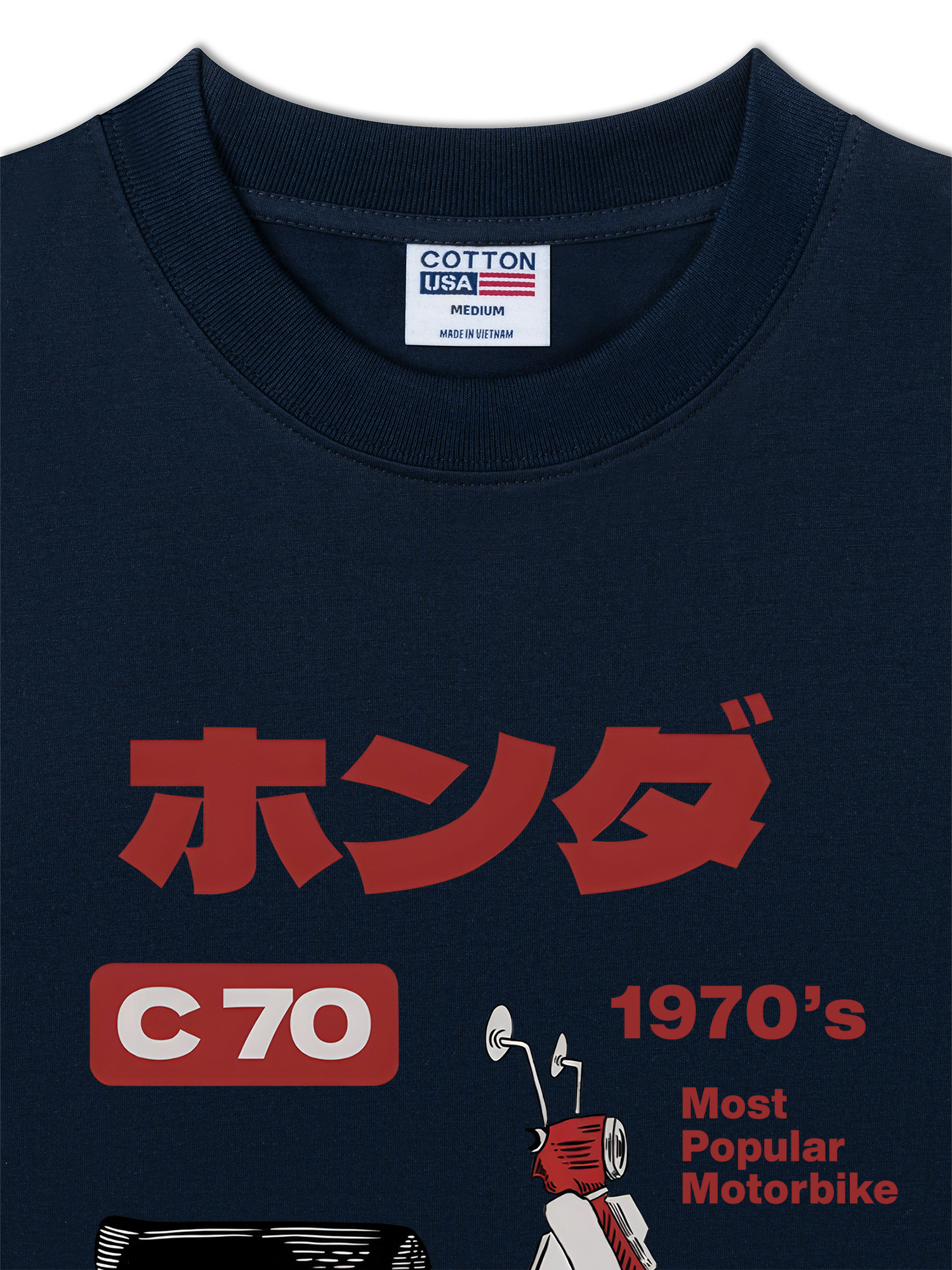 Áo Thun Relaxed Fit Motorbike C 70 1970's