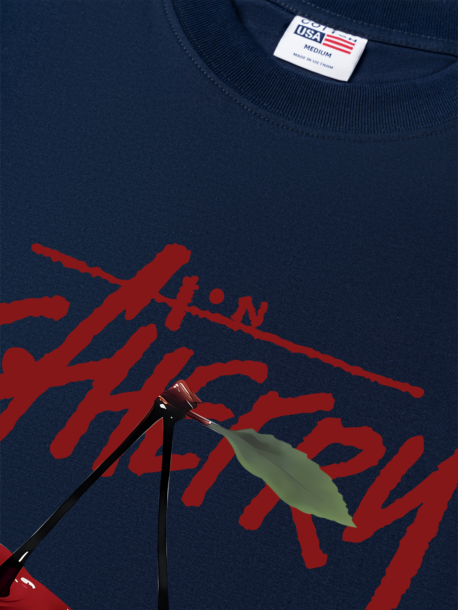 Áo Thun Relaxed Fit Cherry X Cotton USA Love