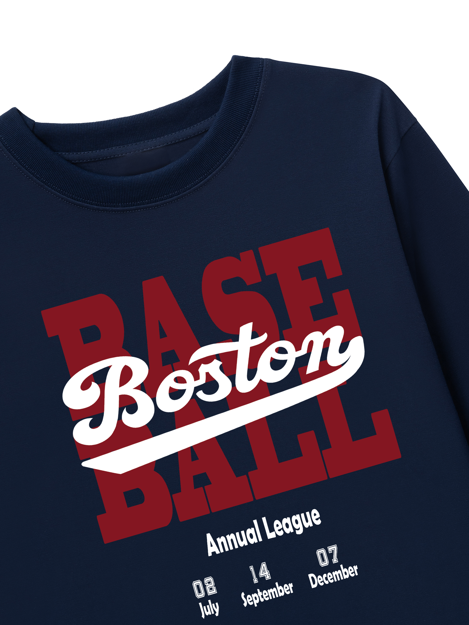 Áo Thun Dài Tay Baseball Boston League