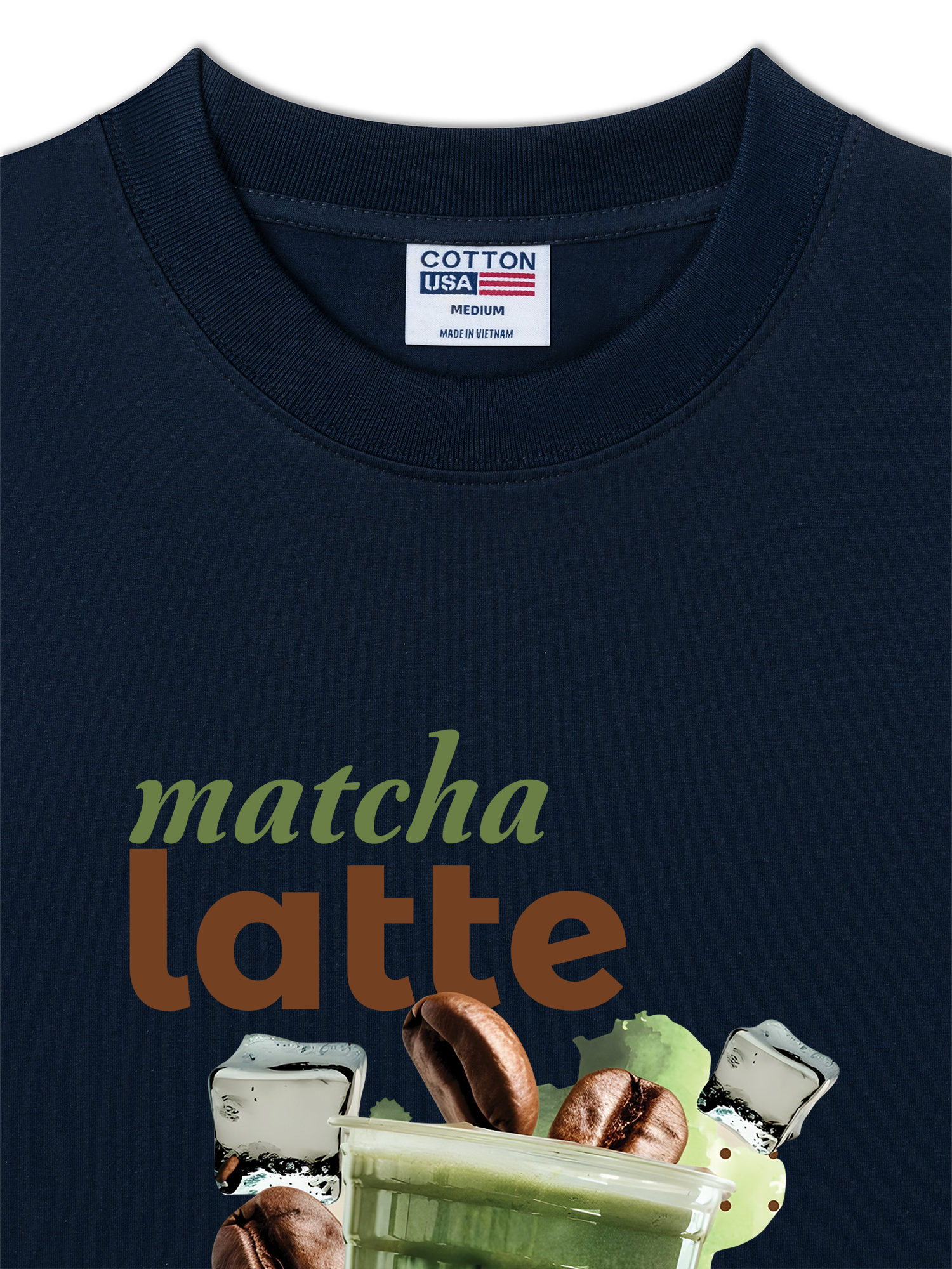 Áo Thun Relaxed Fit Daily Cup Matcha Latte