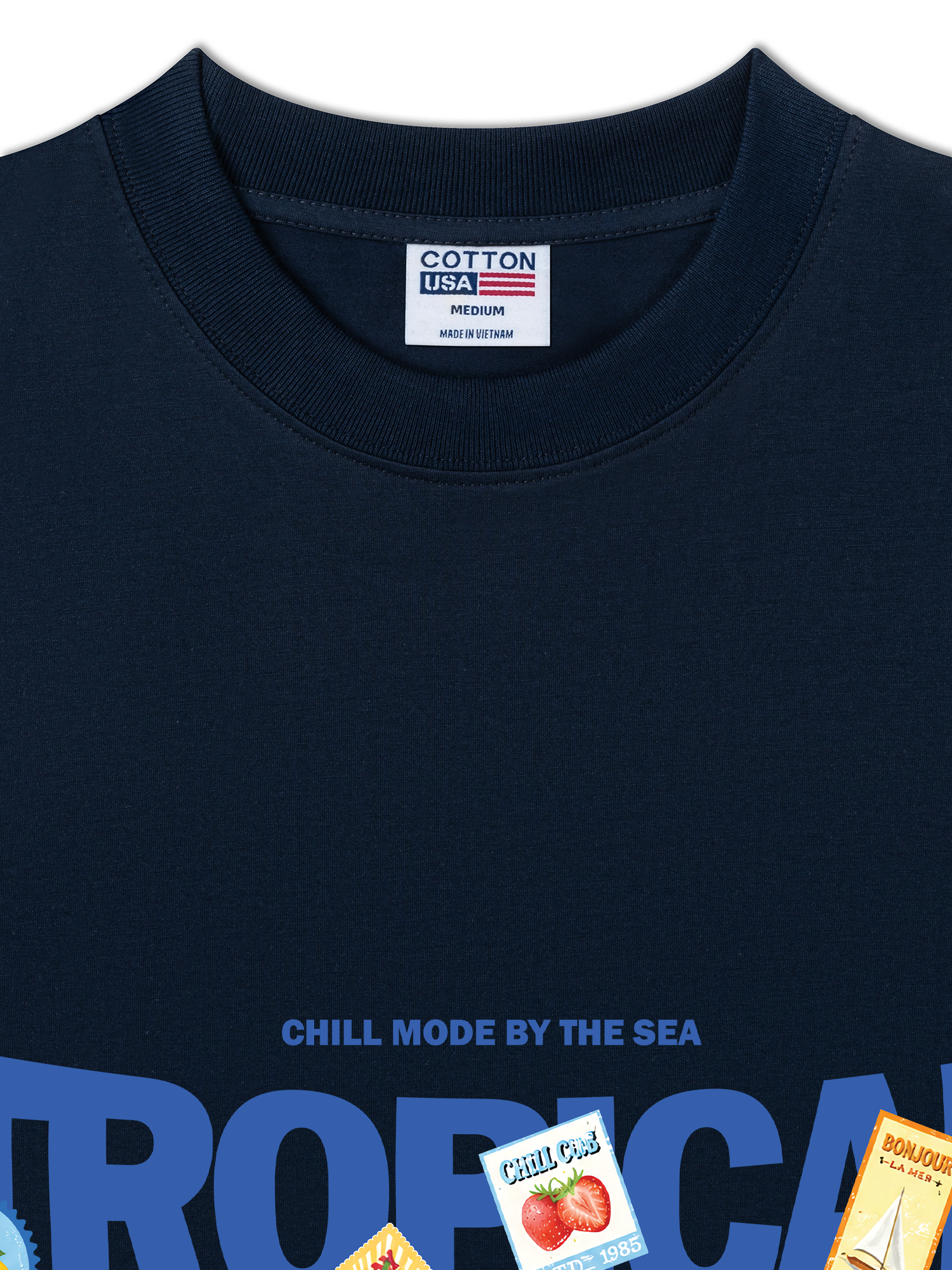 Áo Thun Relaxed Fit Troppical Weekend Chill Mode By The Sea