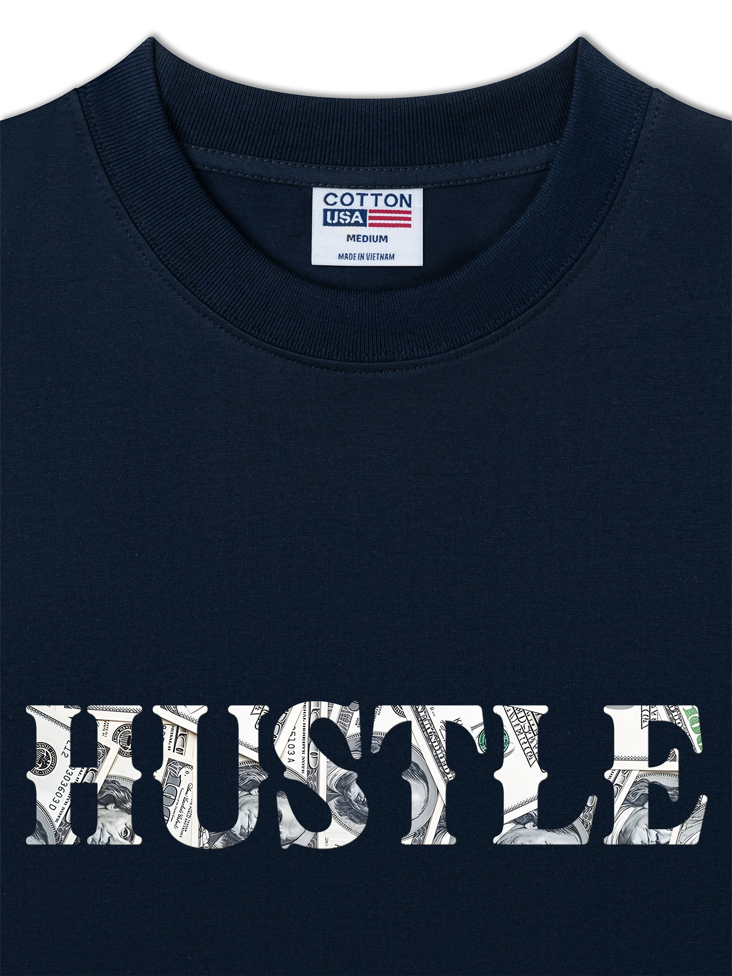Áo Thun Relaxed Fit Money Background Hustle