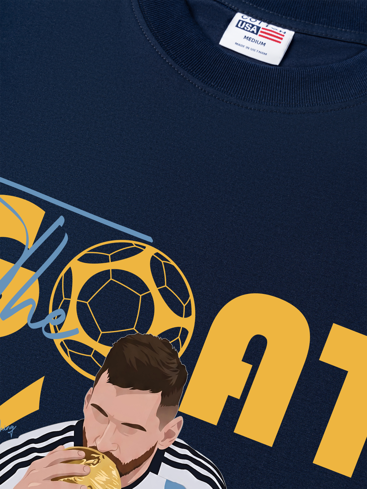 Áo Thun Relaxed Fit Soccer The Goat No 1
