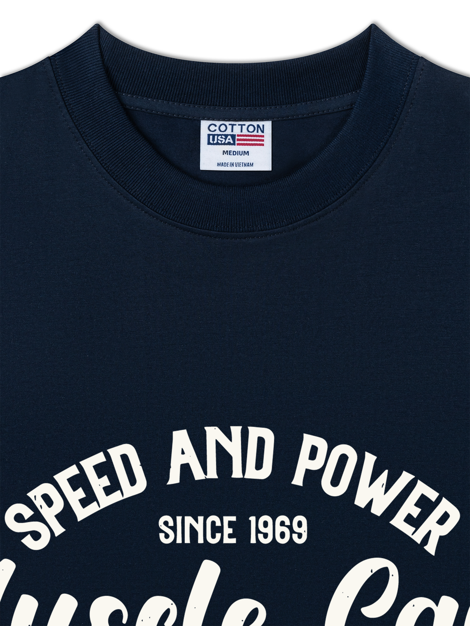 Áo Thun Relaxed Fit Speed And Power Muscle Cars