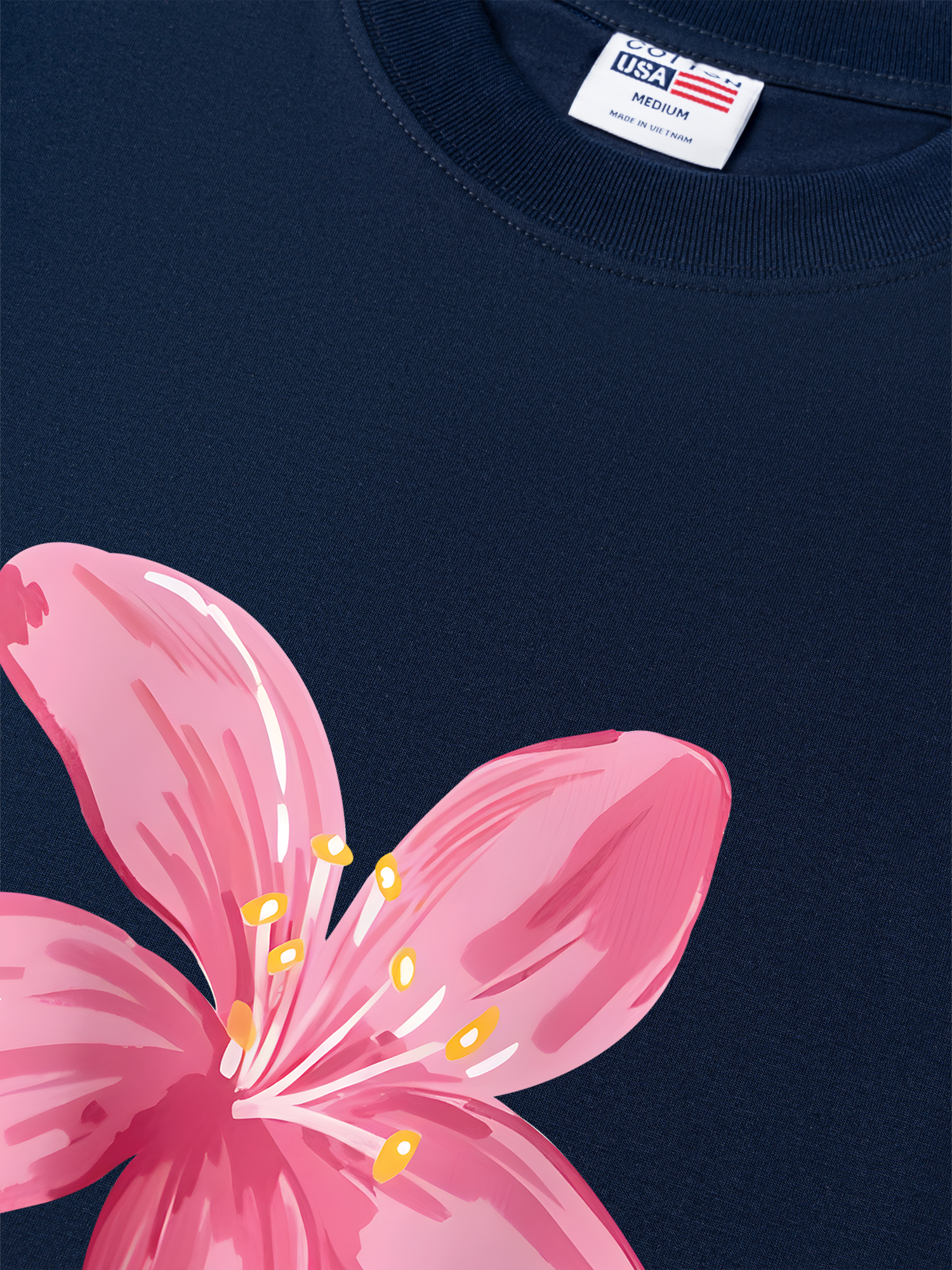 Áo Thun Relaxed Fit Floral Pink Flower