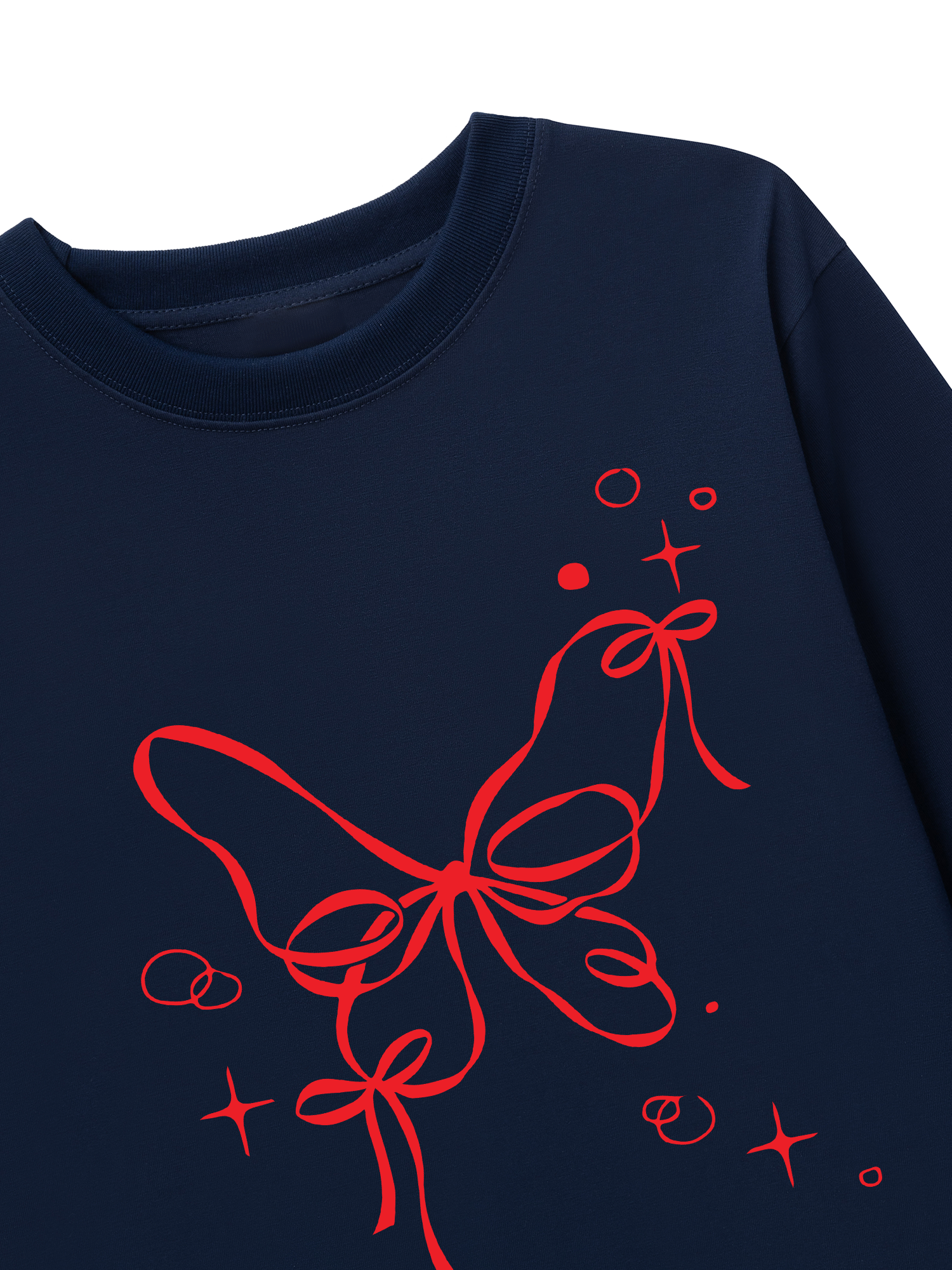 Áo Thun Dài Tay Butterfly Ribbon