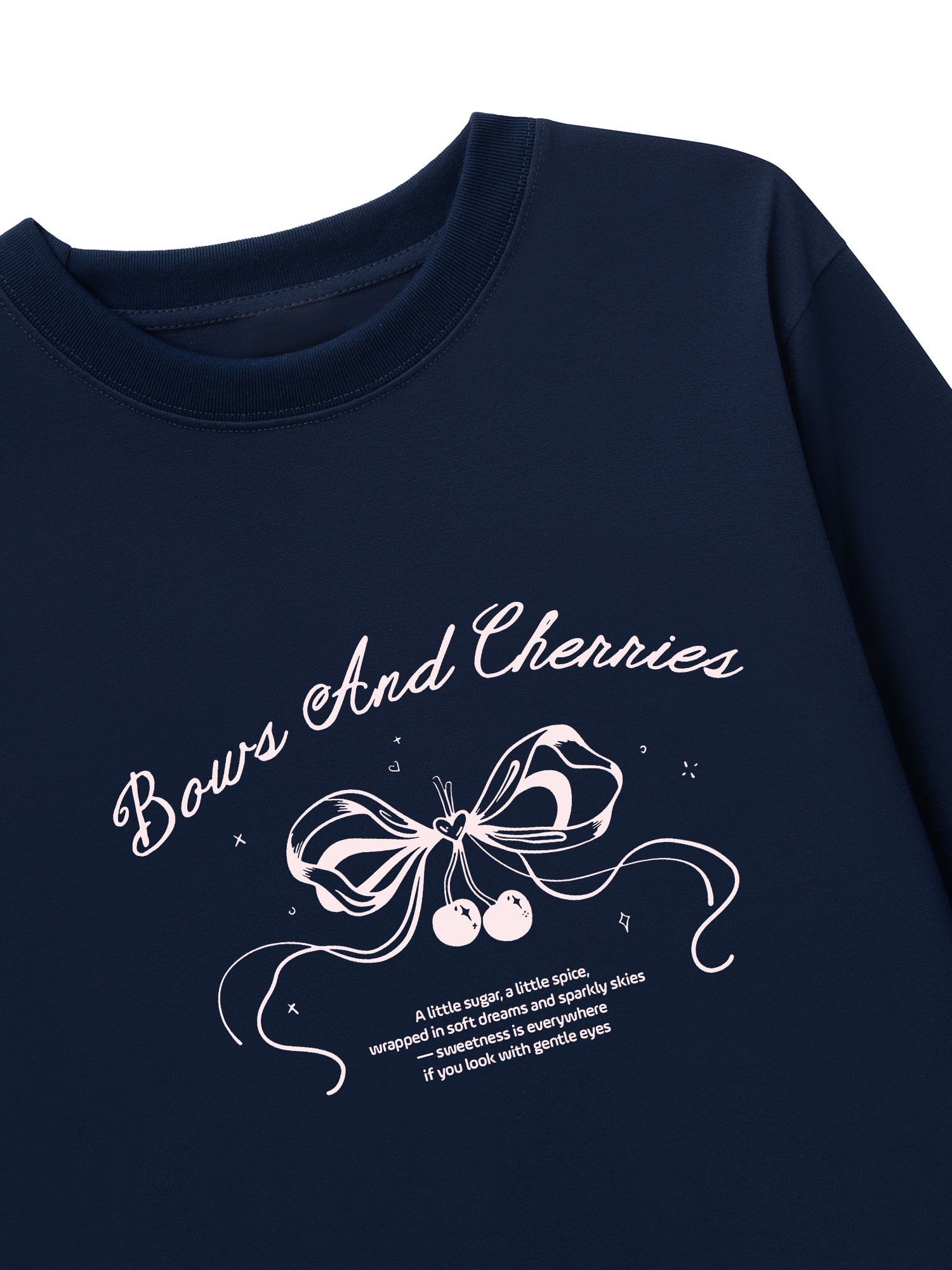 Áo Thun Dài Tay Bows And Cherries