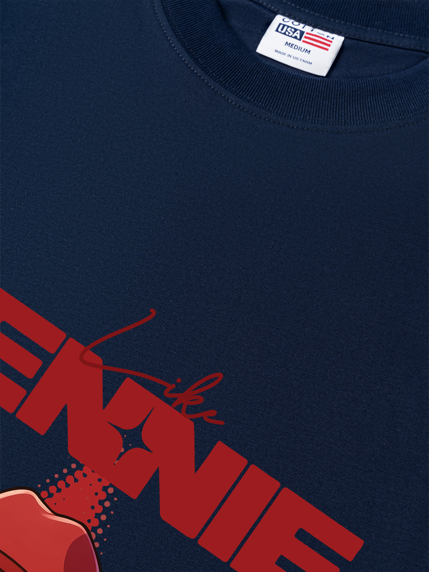 Áo Thun Relaxed Fit Black Pink Like Jenie