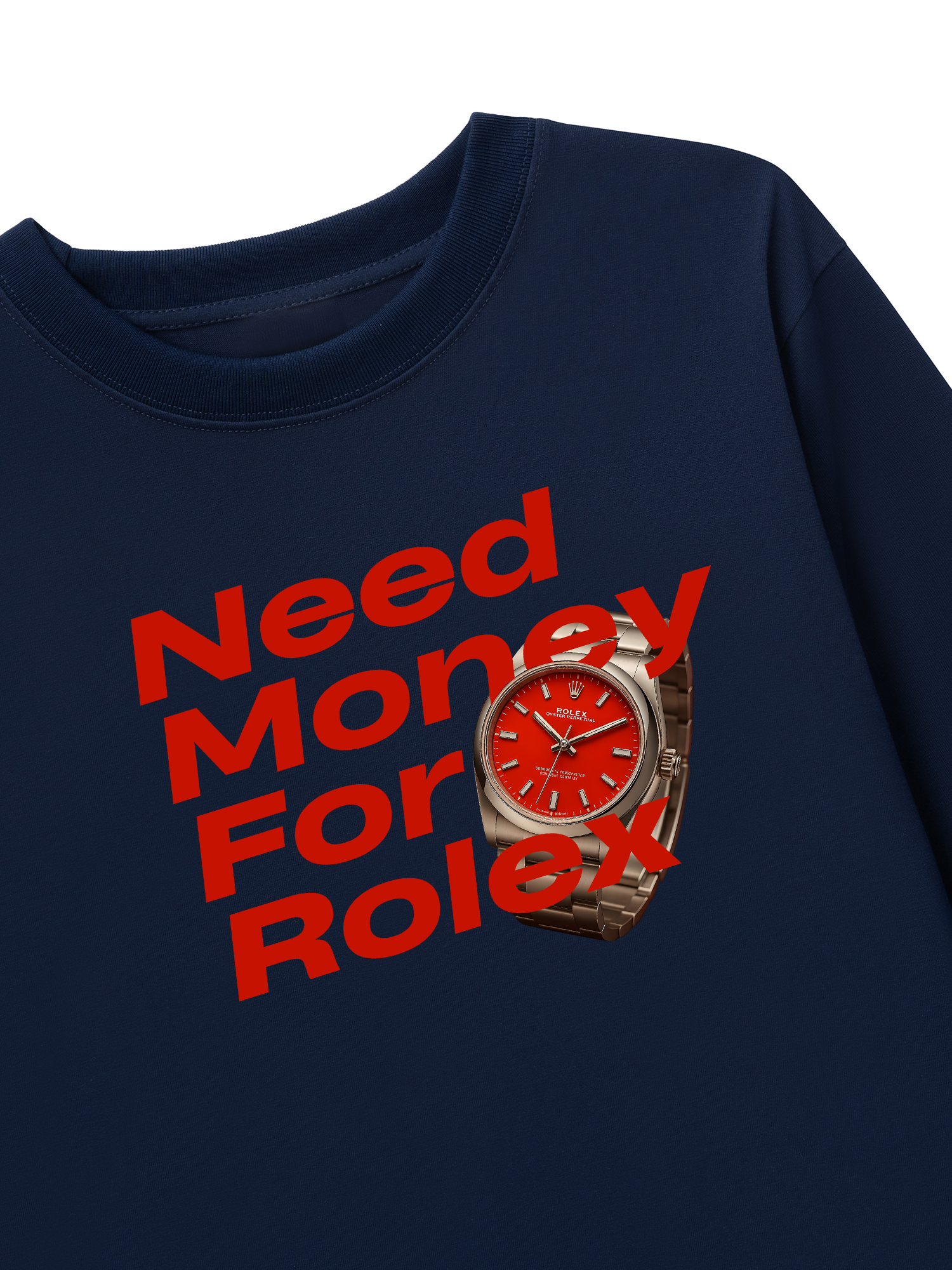 Áo Thun Dài Tay Watch Need Money For Rolex