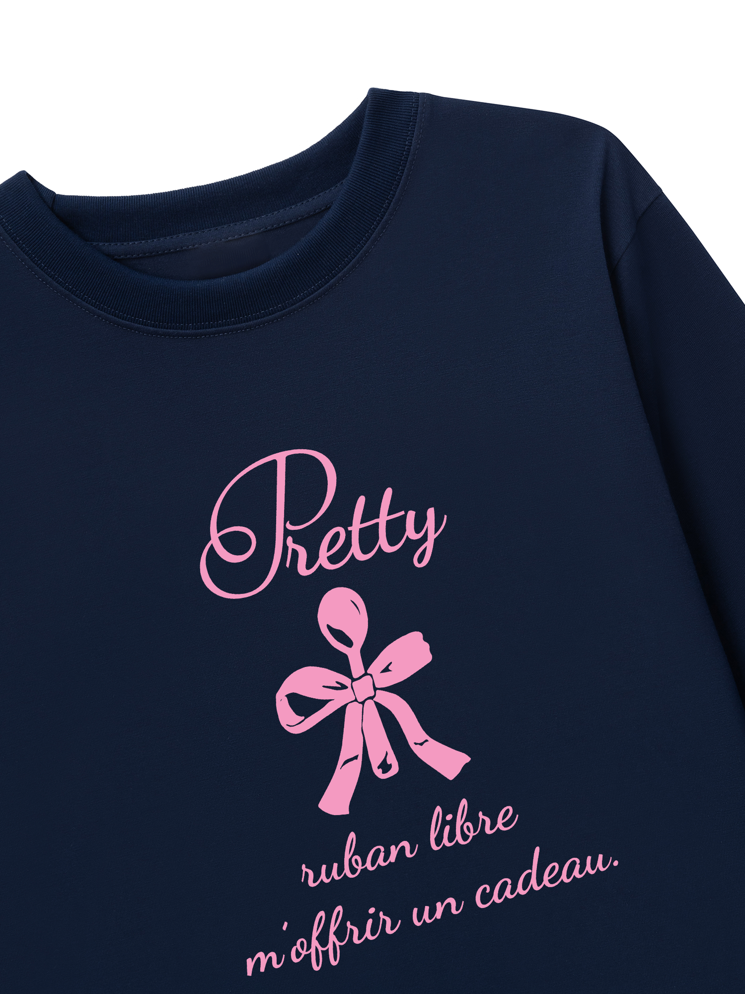 Áo Thun Dài Tay Ribbon Art Work Printing