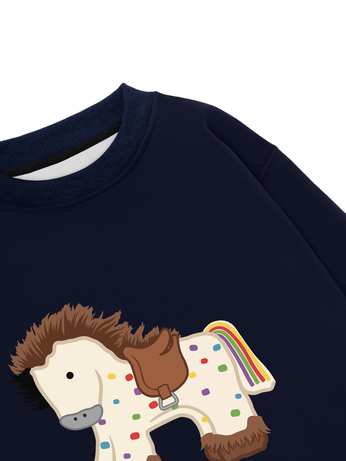 Áo Sweater Nỉ Hai Da Dotty Mood Rainbow Tail Pony
