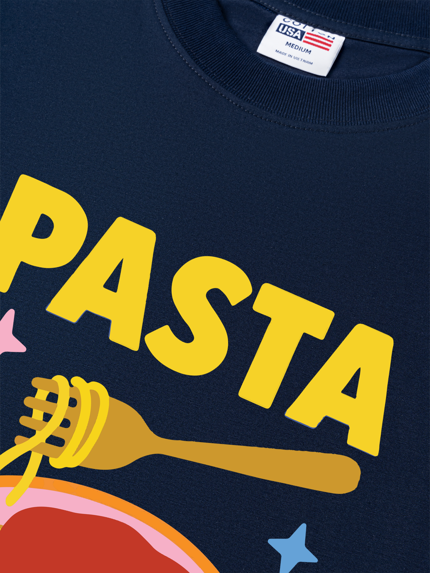 Áo Thun Relaxed Fit Yummy Mood Pasta