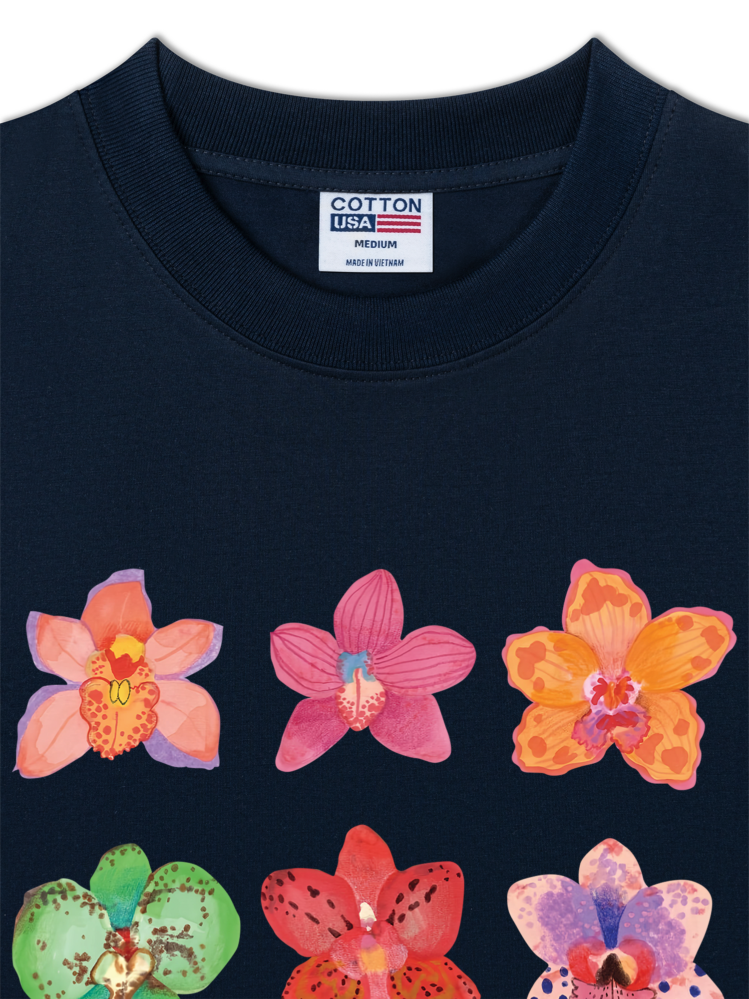 Áo Thun Relaxed Fit Tropical Orchid Bloom