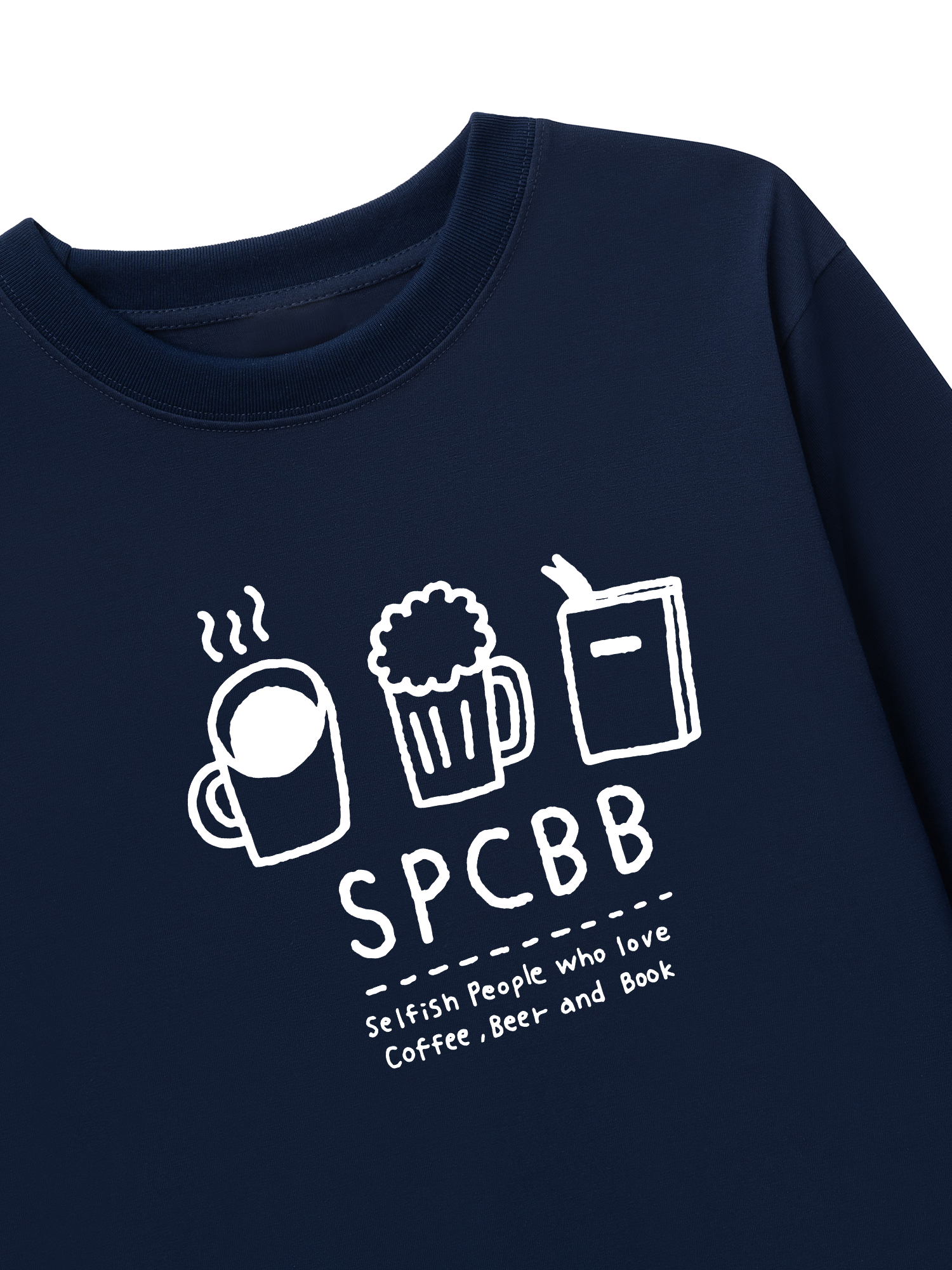 Áo Thun Dài Tay Selfish People Who Love Coffee Beer And Book