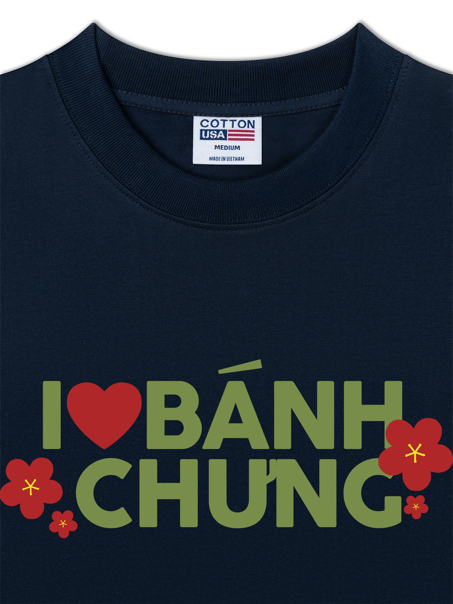 Áo Thun Relaxed Fit I Love Bánh Chưng