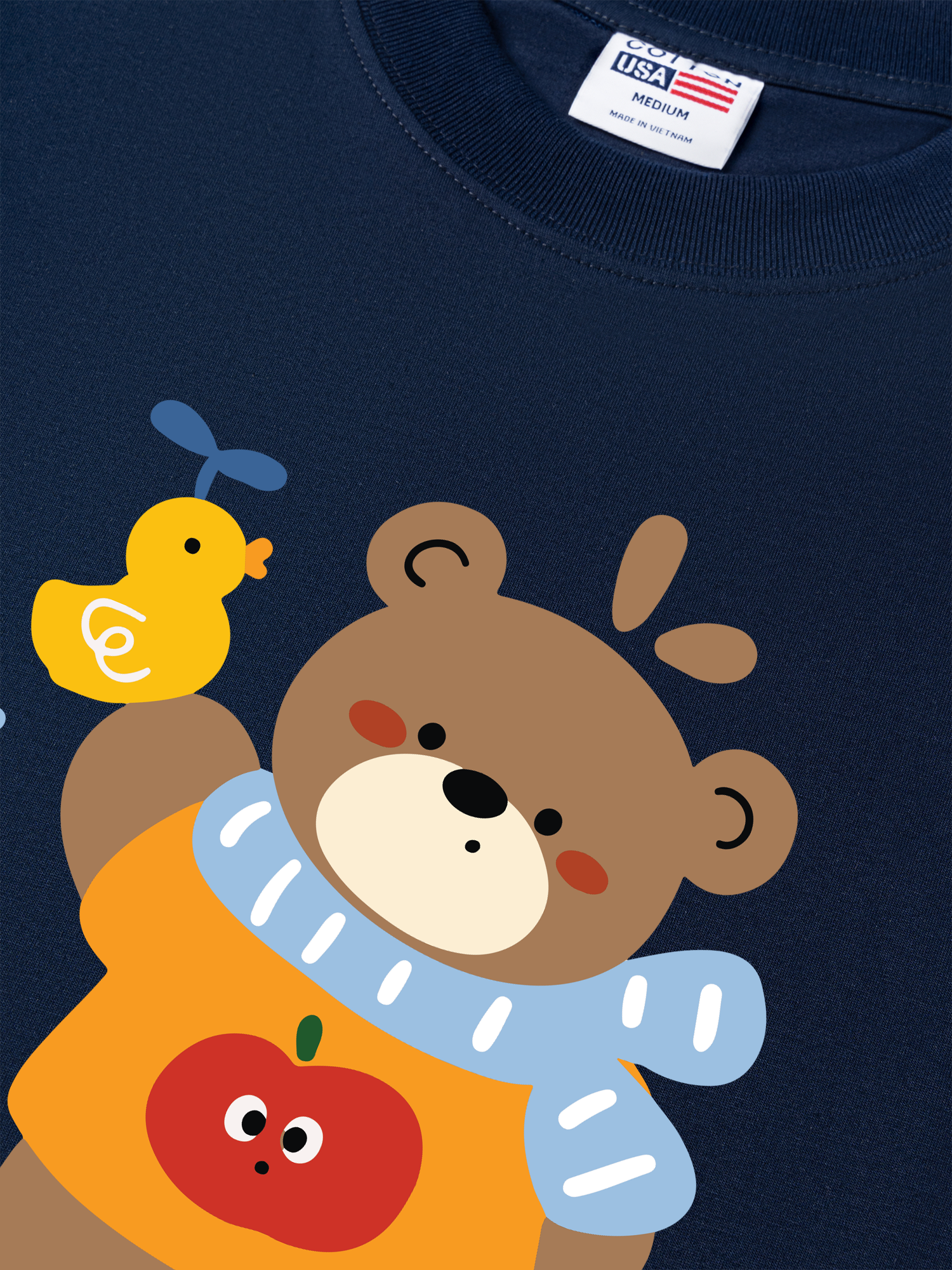 Áo Thun Relaxed Fit Bear Town Happy Bear