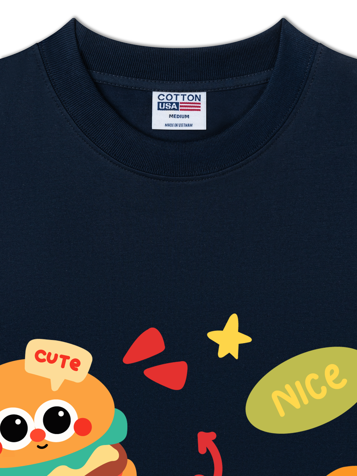 Áo Thun Relaxed Fit Yummy Mood Triple Cute