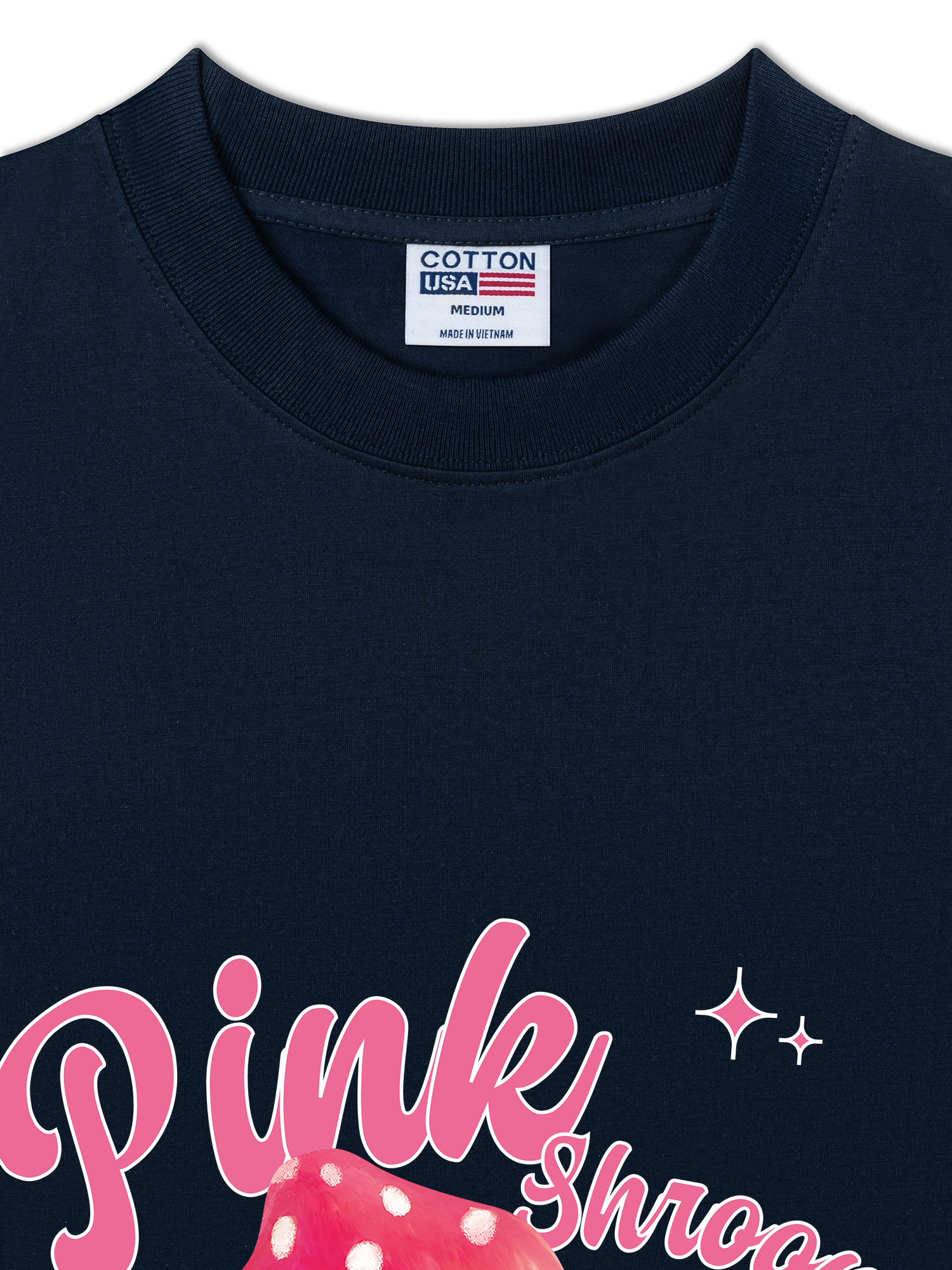 Áo Thun Relaxed Fit Tropical Pink Shrooms