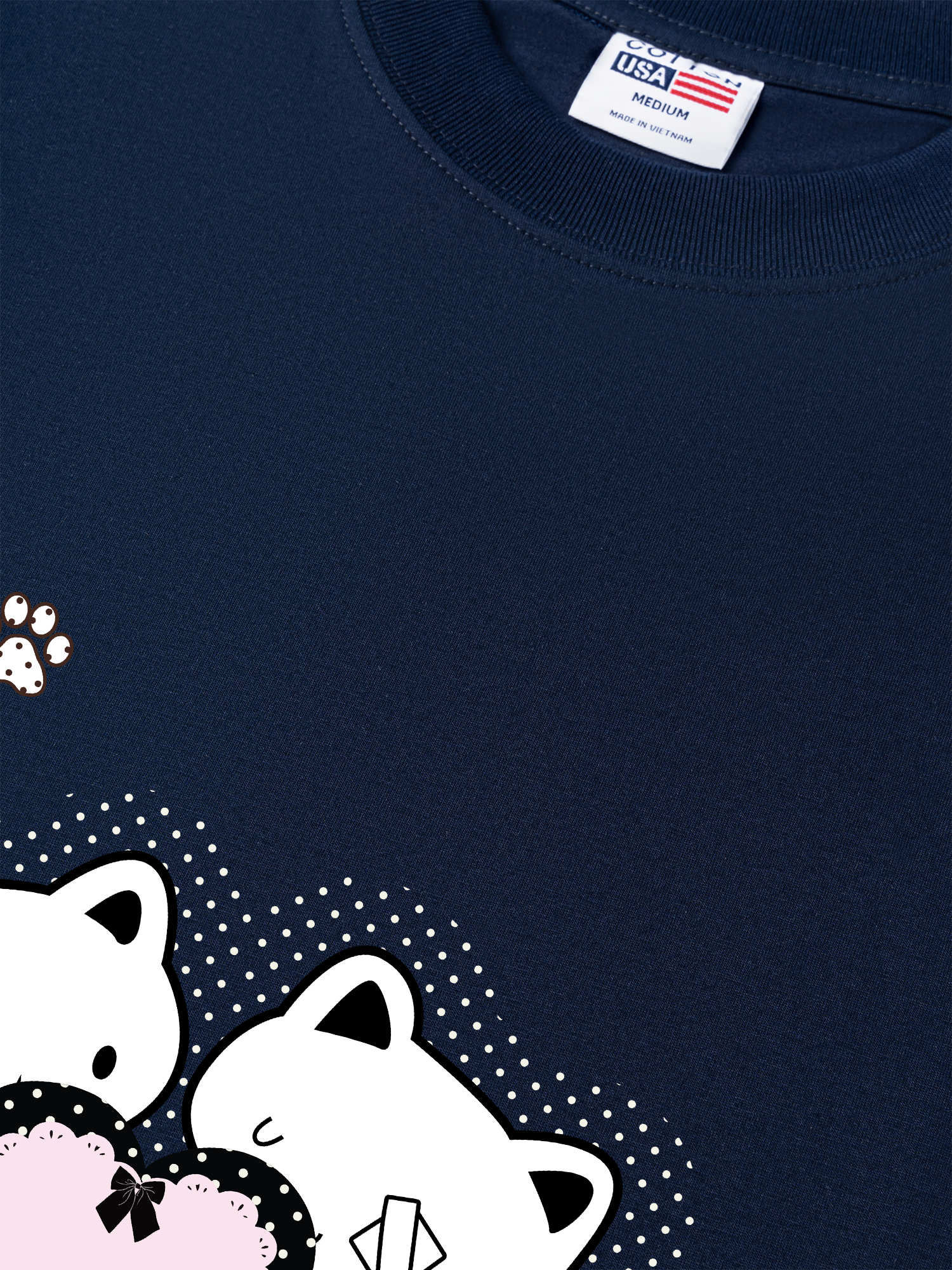 Áo Thun Relaxed Fit Dotty Mood Starlight Kitty Care PT0090PT