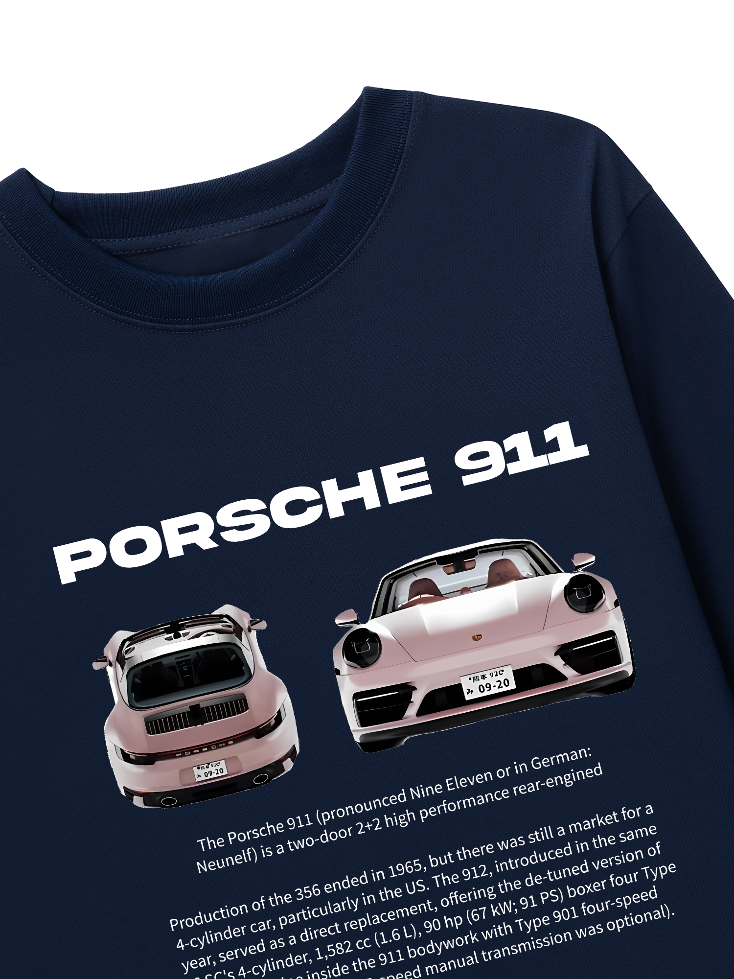 Áo Thun Dài Tay Porsche 911 Pear Pink