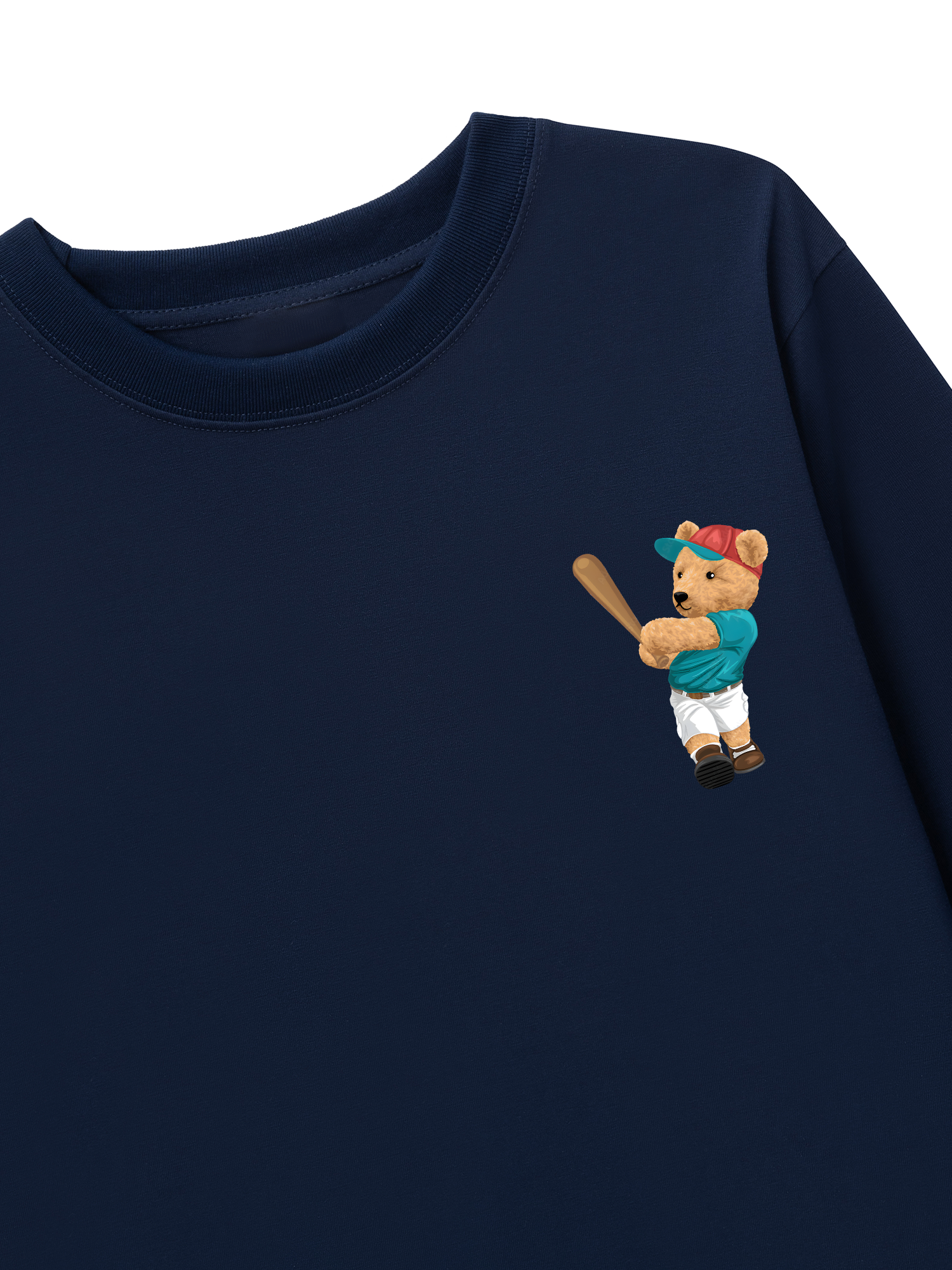 Áo Thun Dài Tay Baseball Home Run Teddy Bear