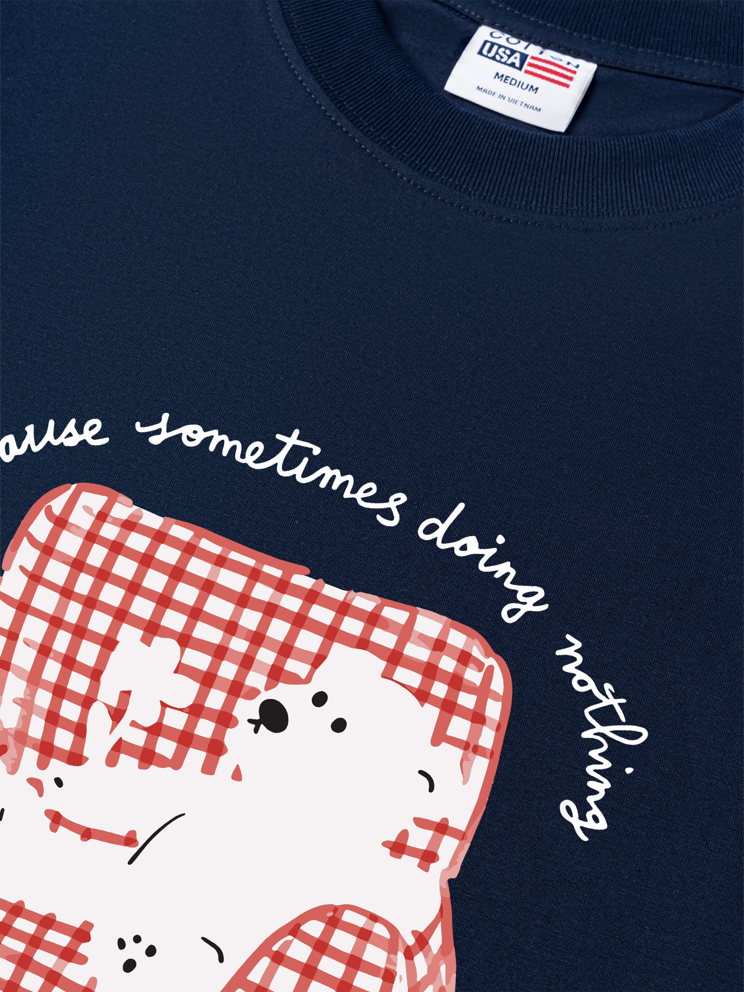 Áo Thun Relaxed Fit Chill Bear At Home