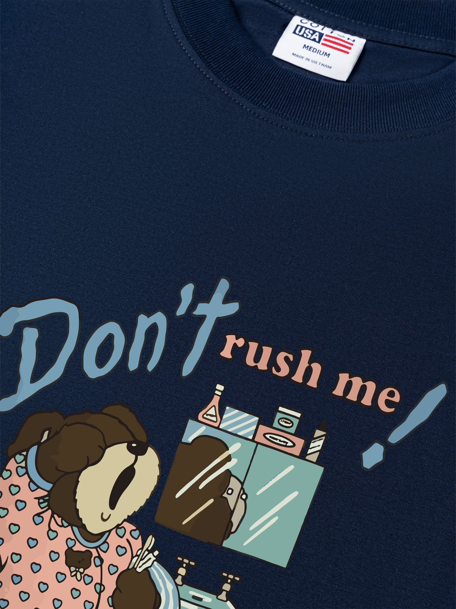 Áo Thun Relaxed Fit Soft Paw Don't Rush Me