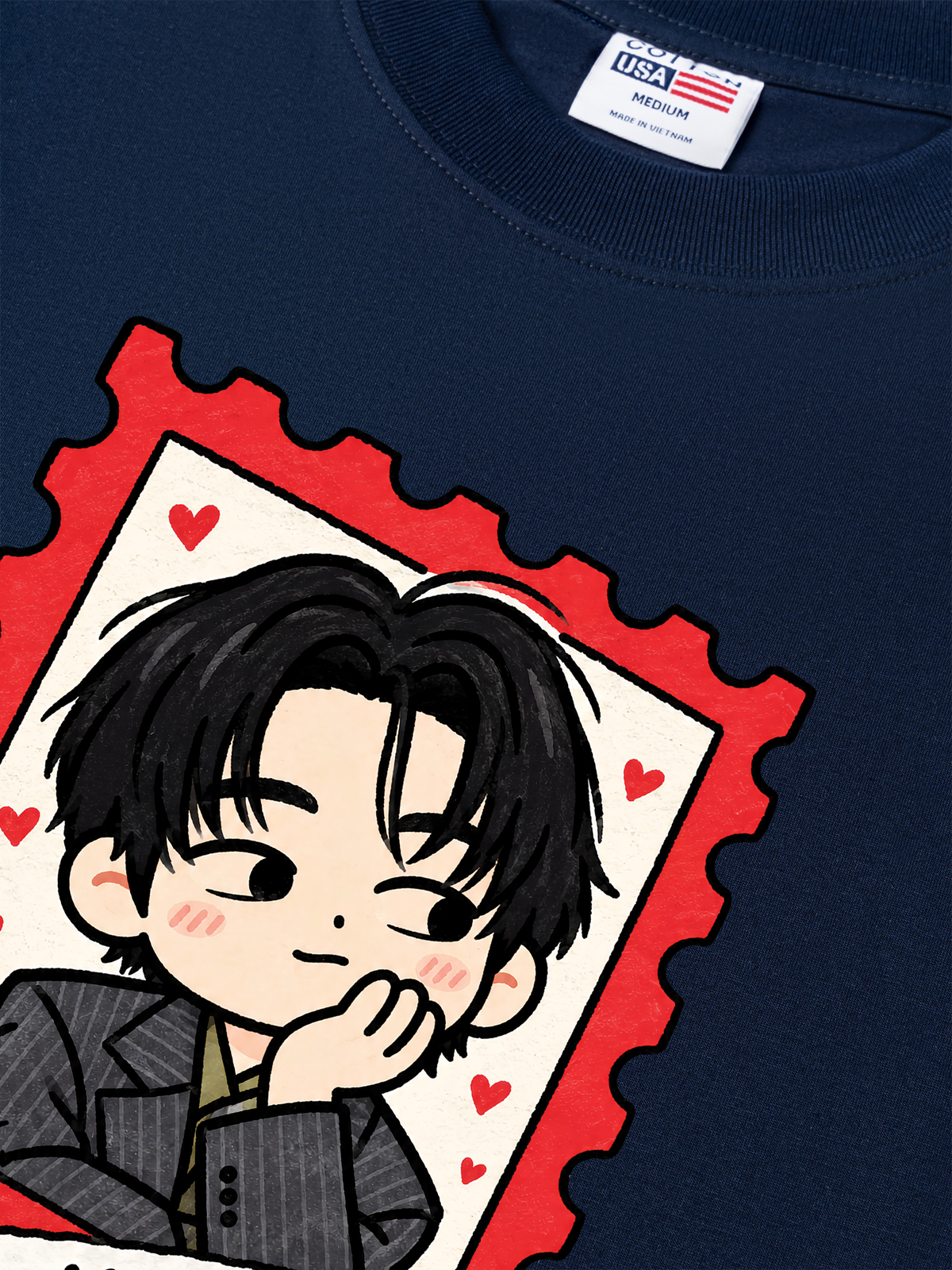 Áo Thun Relaxed Fit Teahyung Chibi