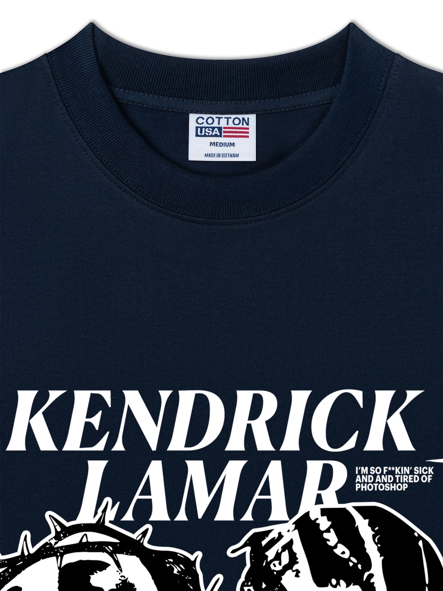 Áo Thun Relaxed Fit Rapper Kendrick Lamar Damn