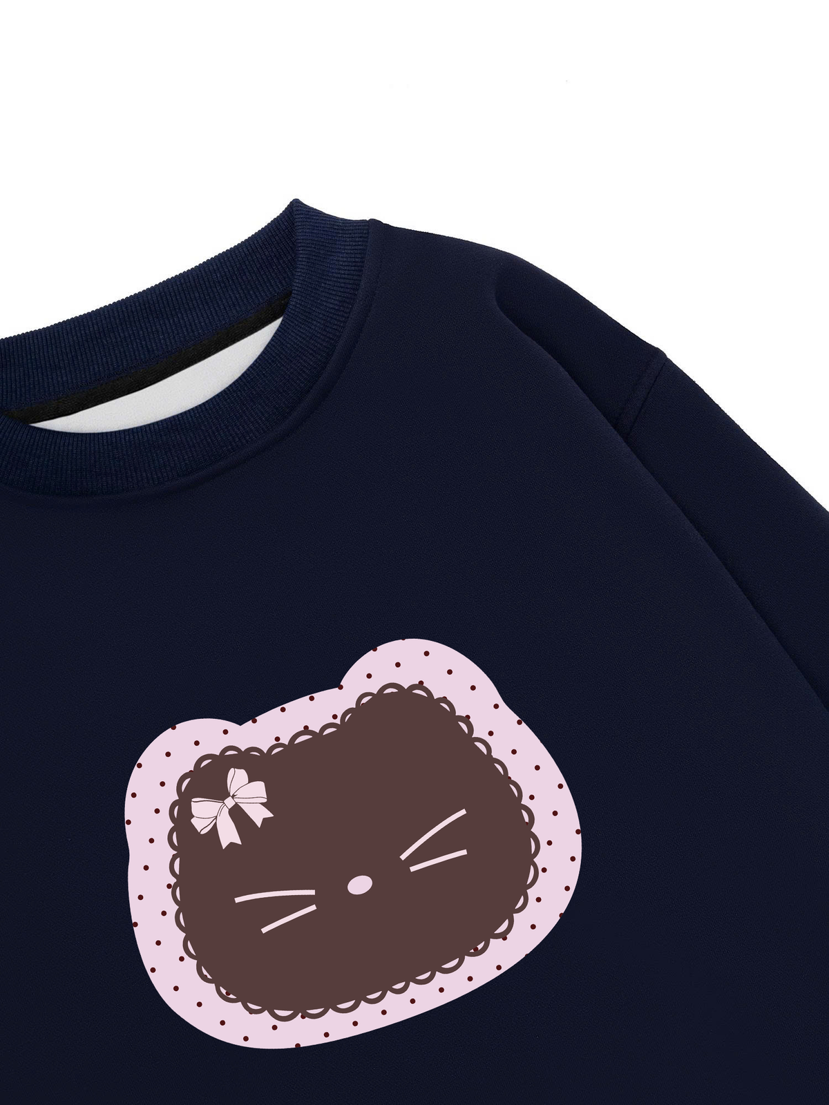 Áo Sweater Nỉ Hai Da Dotty Mood Cute Cat