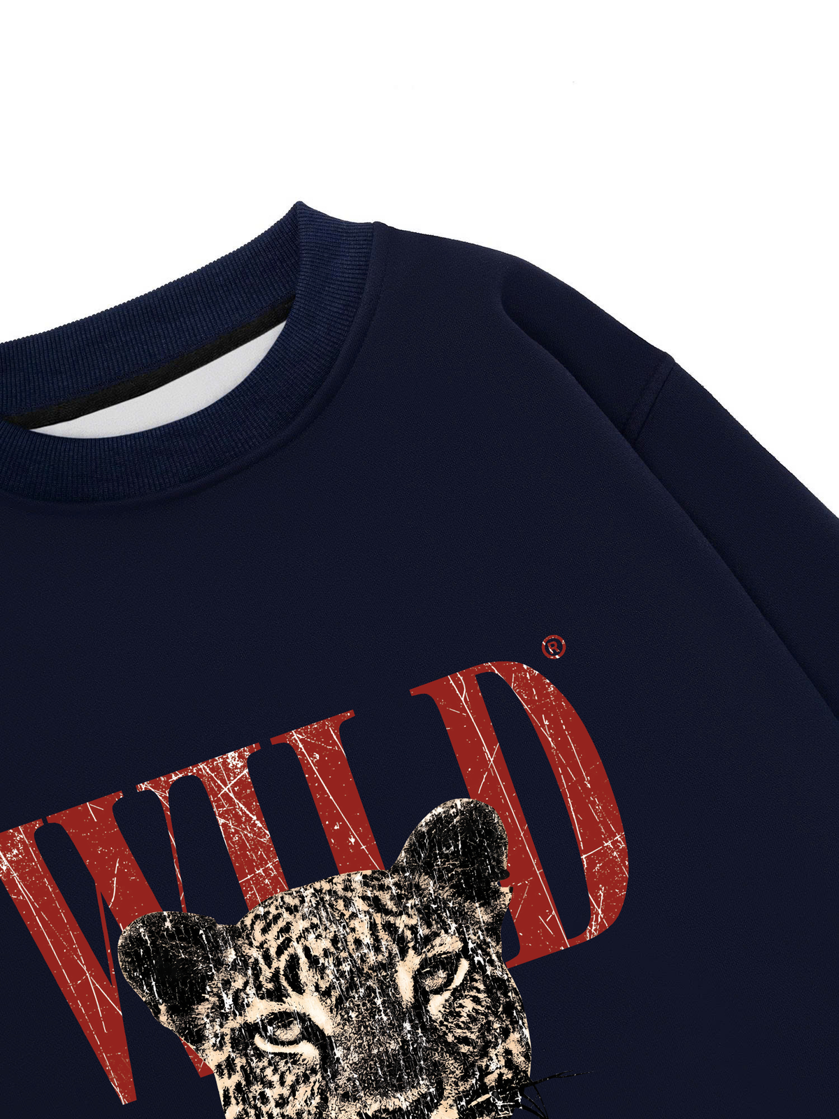 Áo Sweater Nỉ Hai Da Urban Leopard Crimson Wild