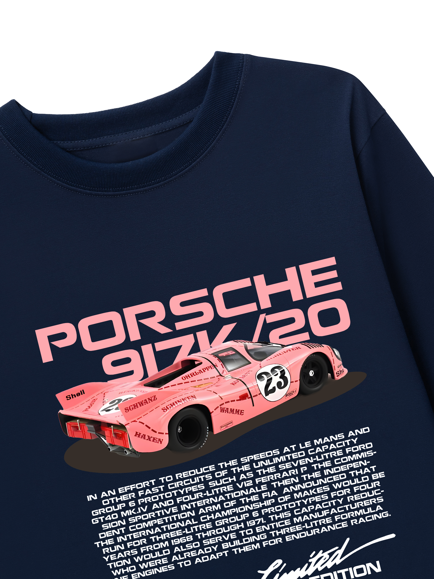 Áo Thun Dài Tay Porsche 917K Pink Pig