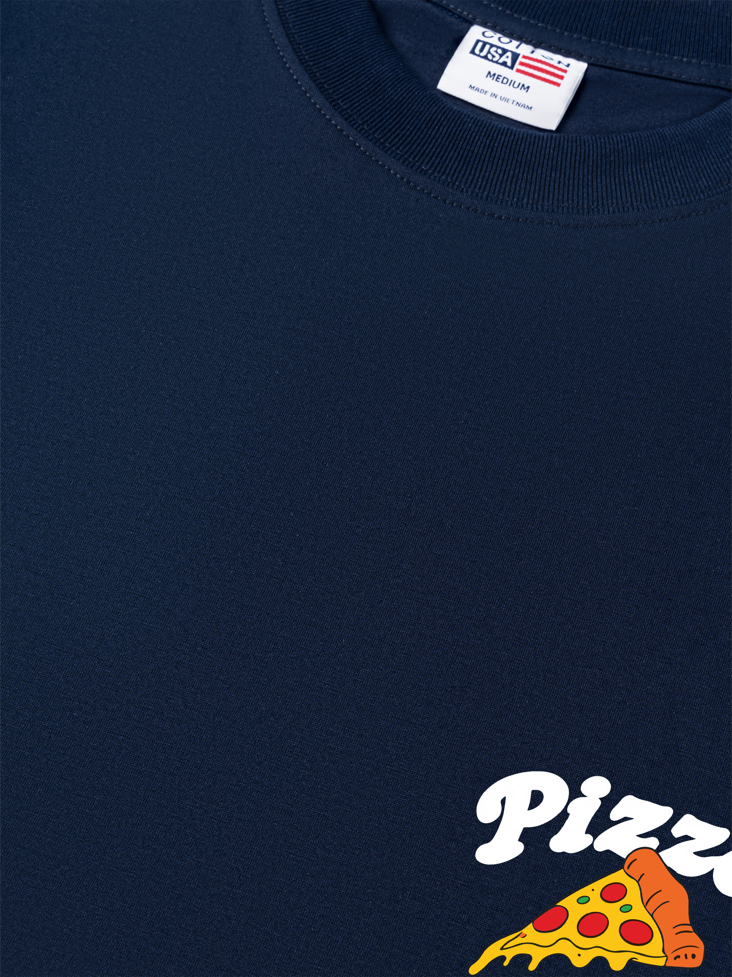 Áo Thun Relaxed Fit Yummy Mood Pizza Daily