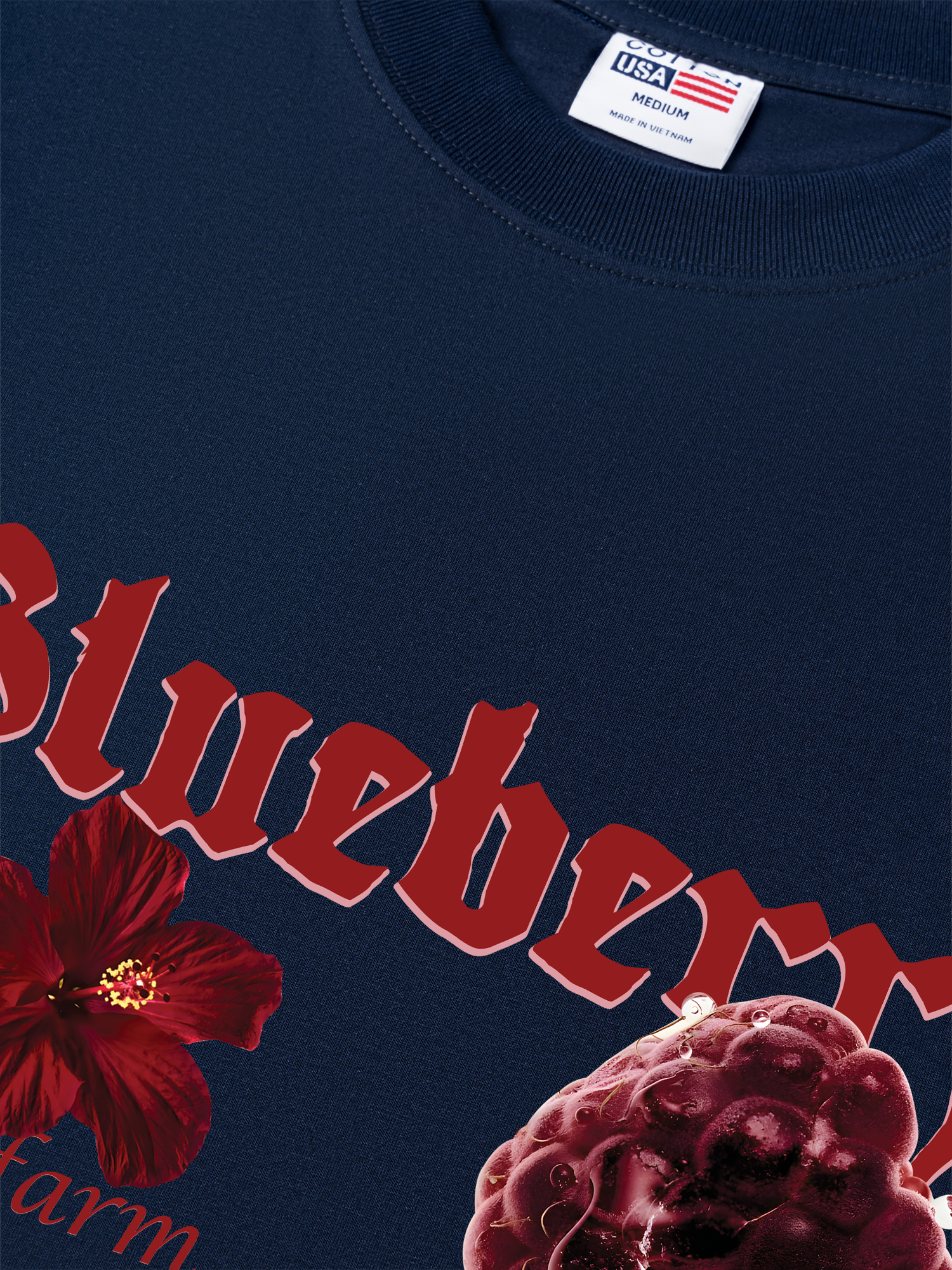 Áo Thun Relaxed Fit Tropical Blue Berry