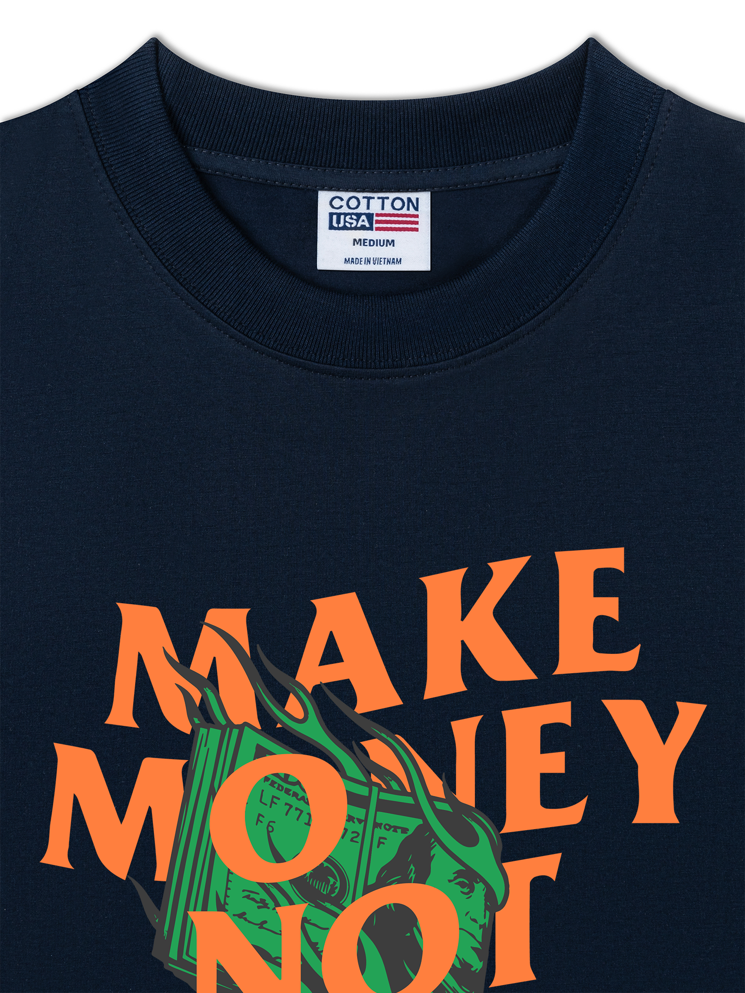 Áo Thun Relaxed Fit Money Make Money Not Friends