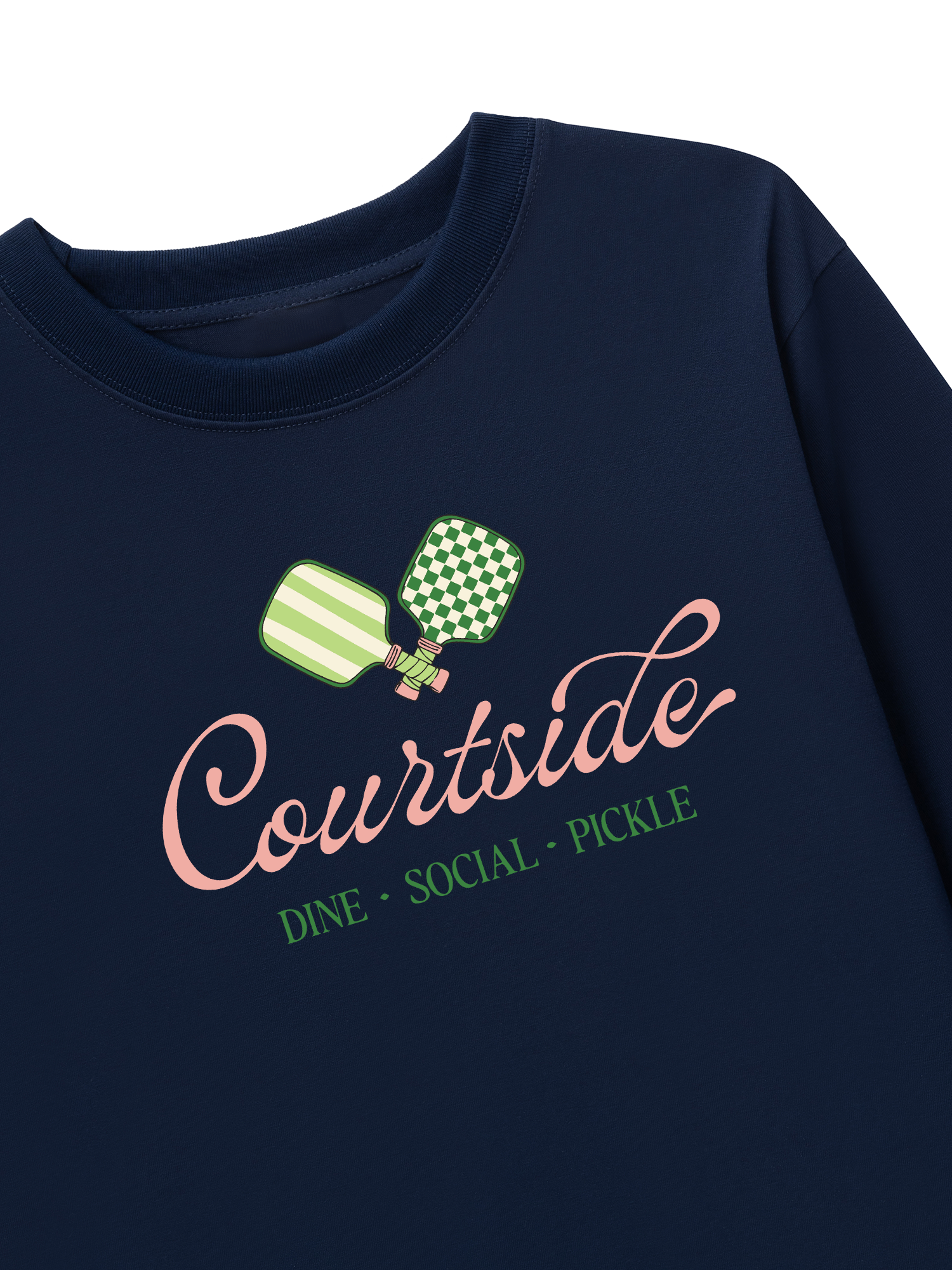 Áo Thun Dài Tay Pickleball Courtside Dine Social Pickle